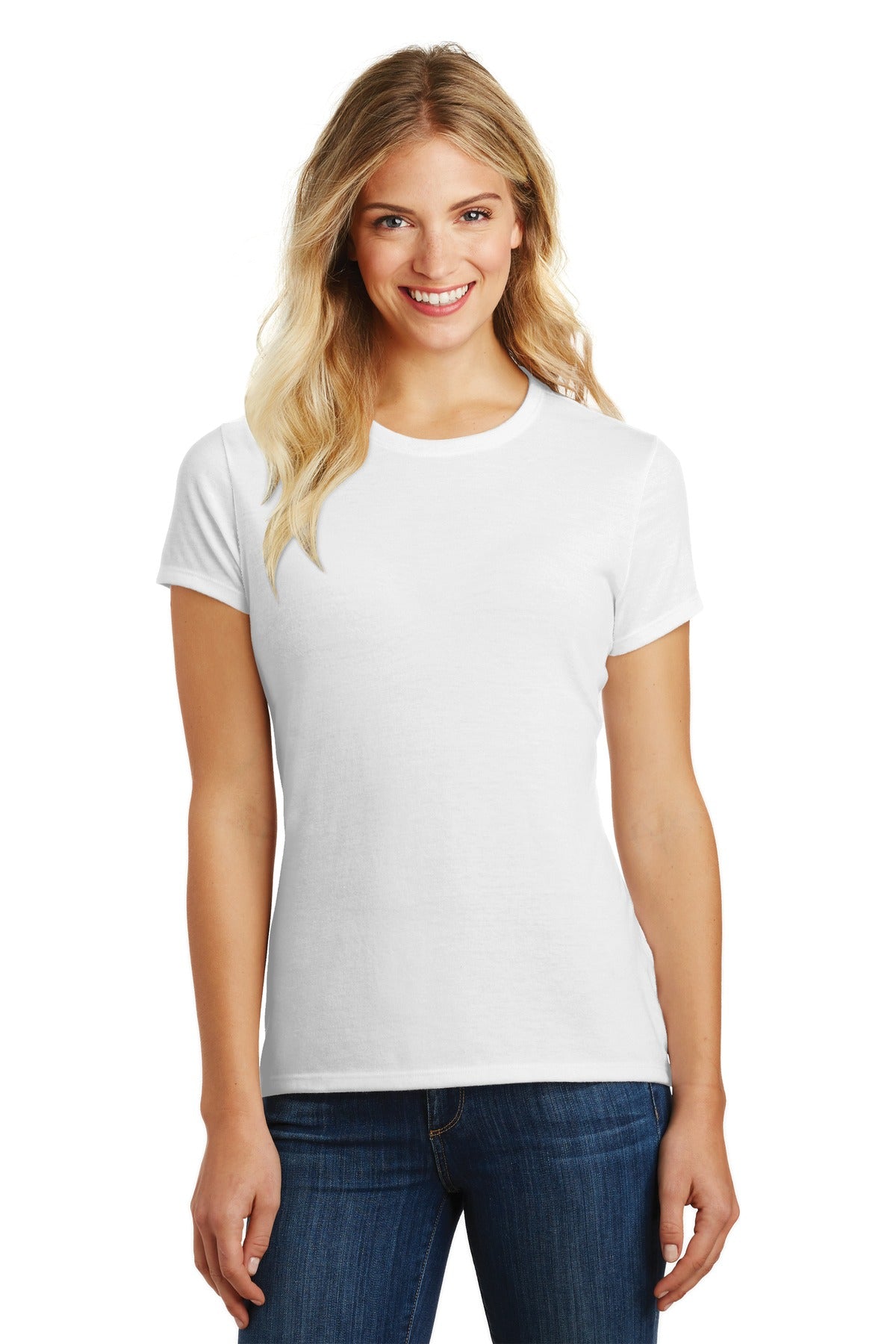 DT Women's Perfect Blend® CVC Tee. DM108L