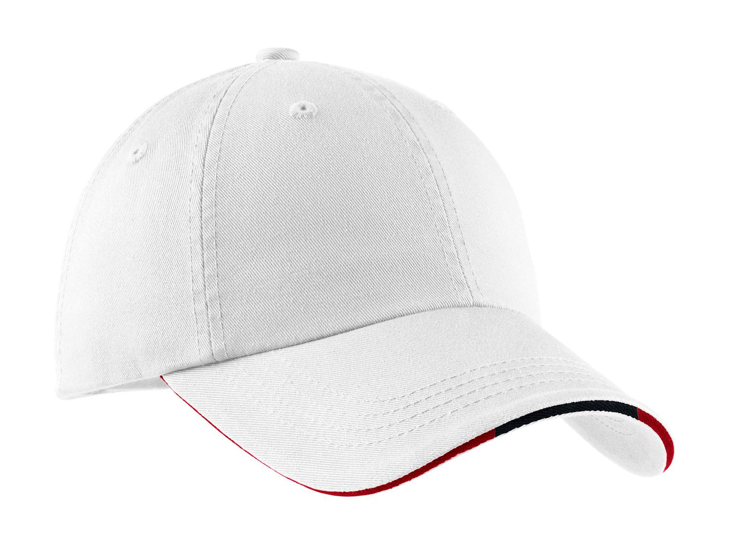 PA ® Sandwich Bill Cap with Striped Closure. C830