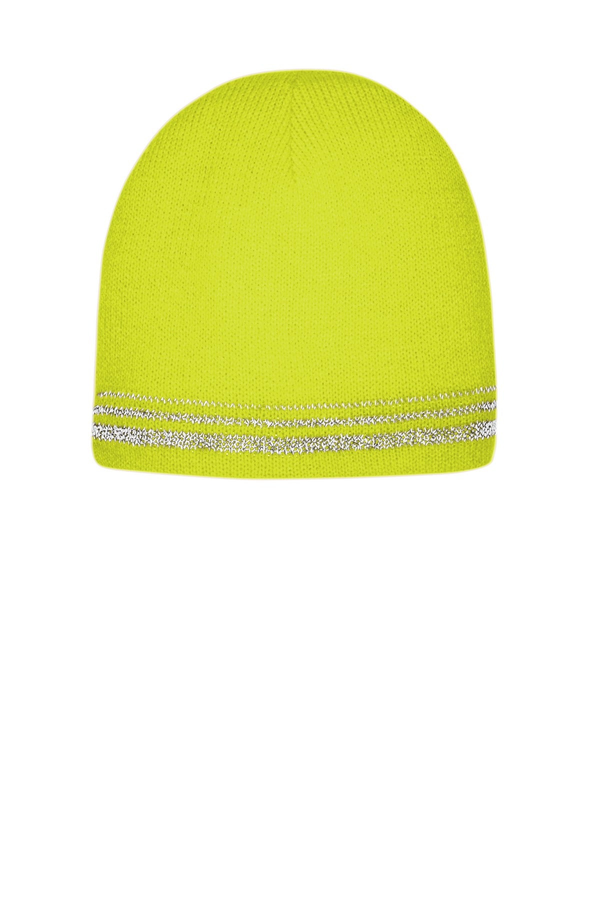 CornerStone ® Lined Enhanced Visibility with Reflective Stripes Beanie CS804