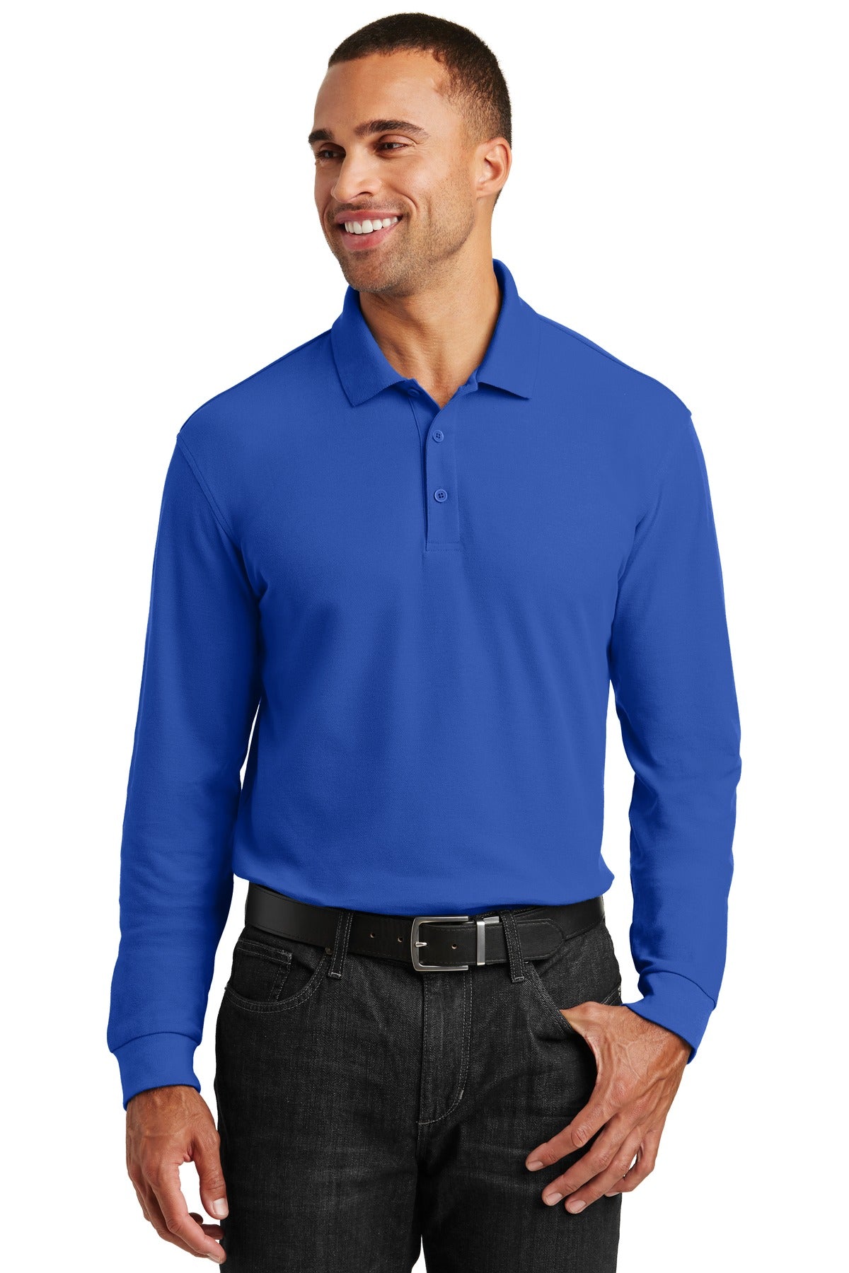 PA ® Long Sleeve Core Classic Pique Polo. K100LS