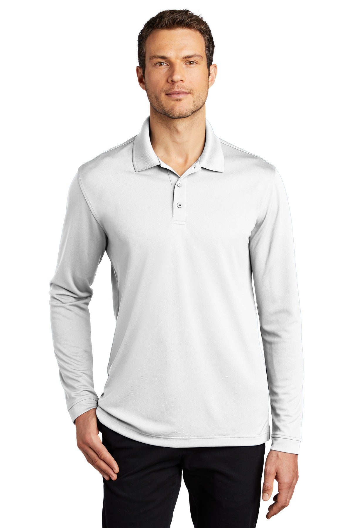 PA ® Dry Zone ® UV Micro-Mesh Long Sleeve Polo K110LS