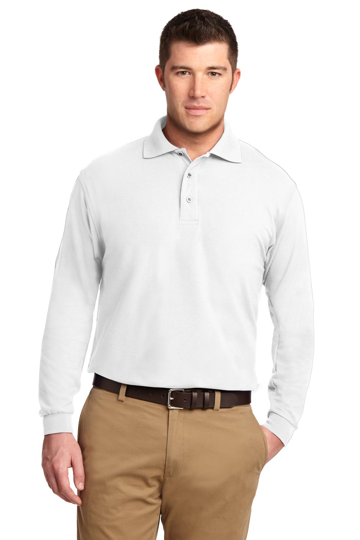 PA ® Silk Touch „¢ Long Sleeve Polo. K500LS