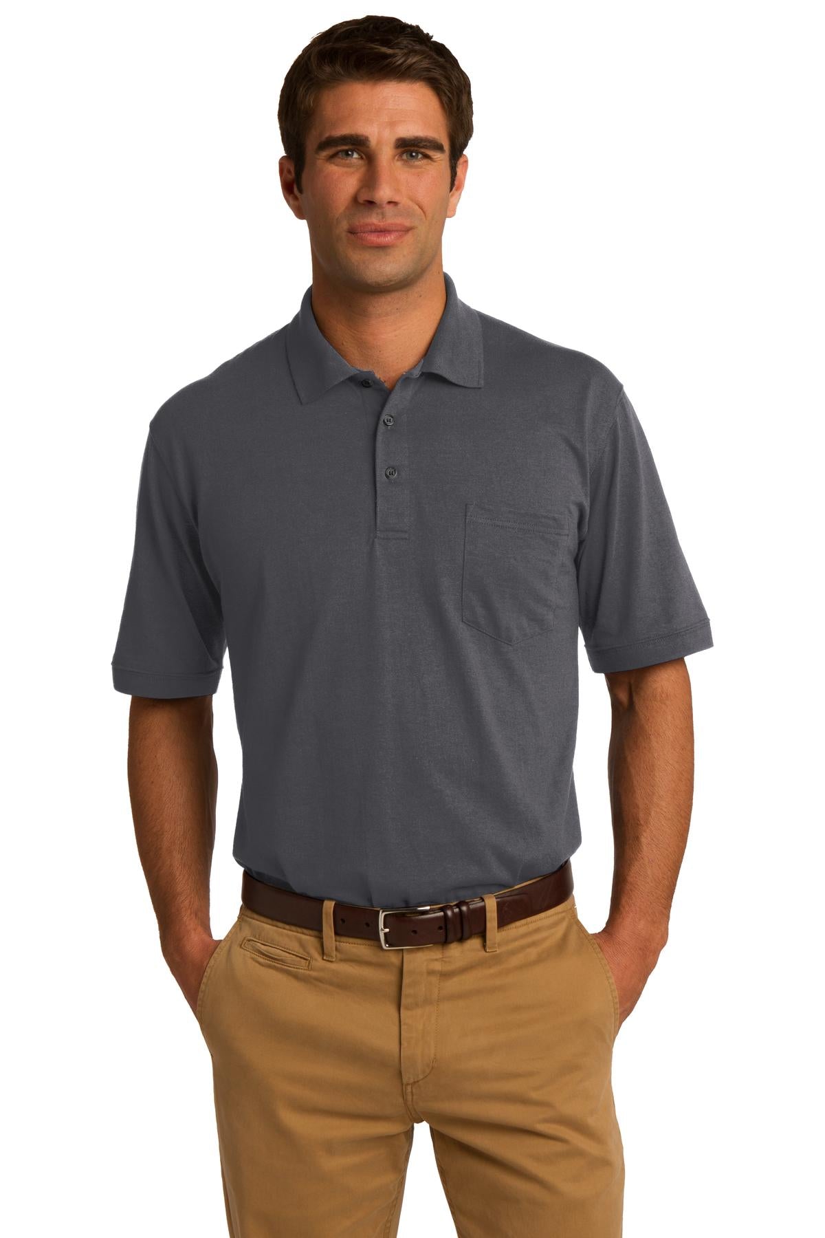 Port & Company ® Core Blend Jersey Knit Pocket Polo. KP55P