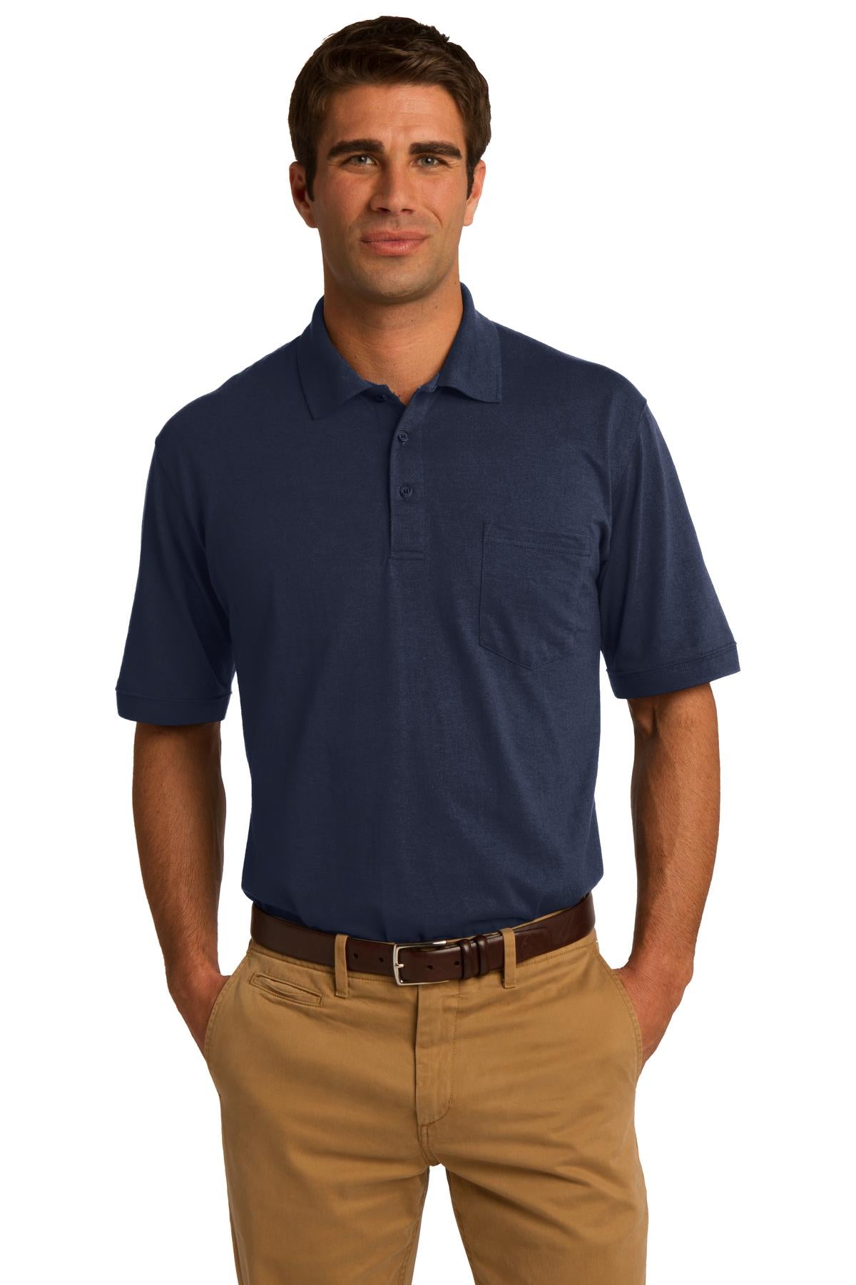 Port & Company ® Core Blend Jersey Knit Pocket Polo. KP55P
