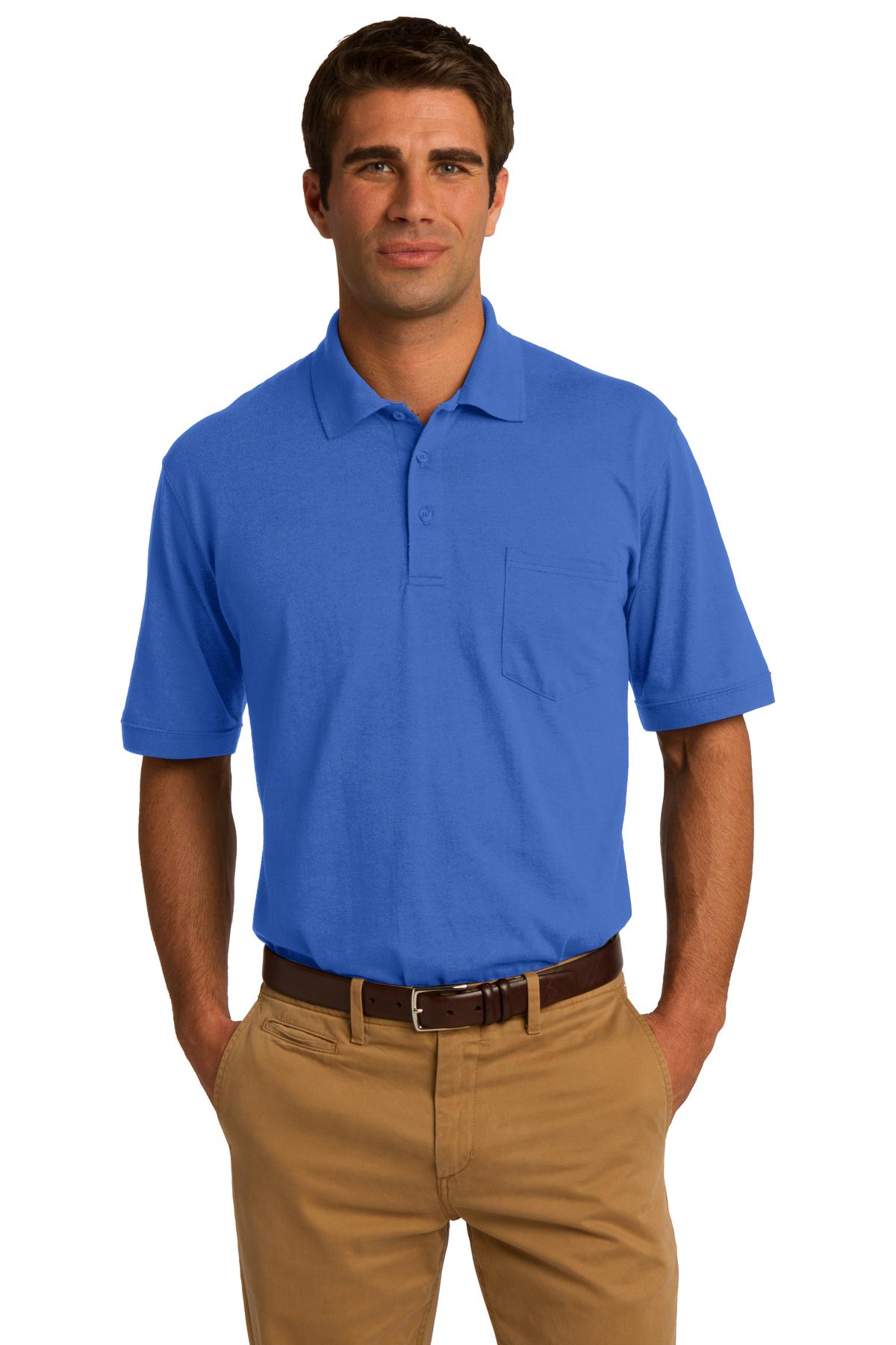 Port & Company ® Core Blend Jersey Knit Pocket Polo. KP55P