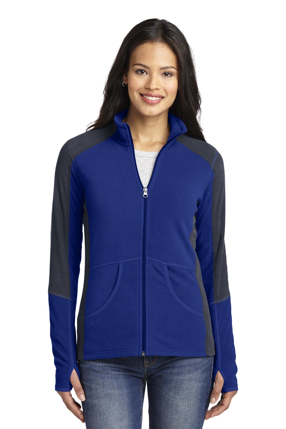 Port Authority ® Ladies Colorblock Microfleece Jacket. L230