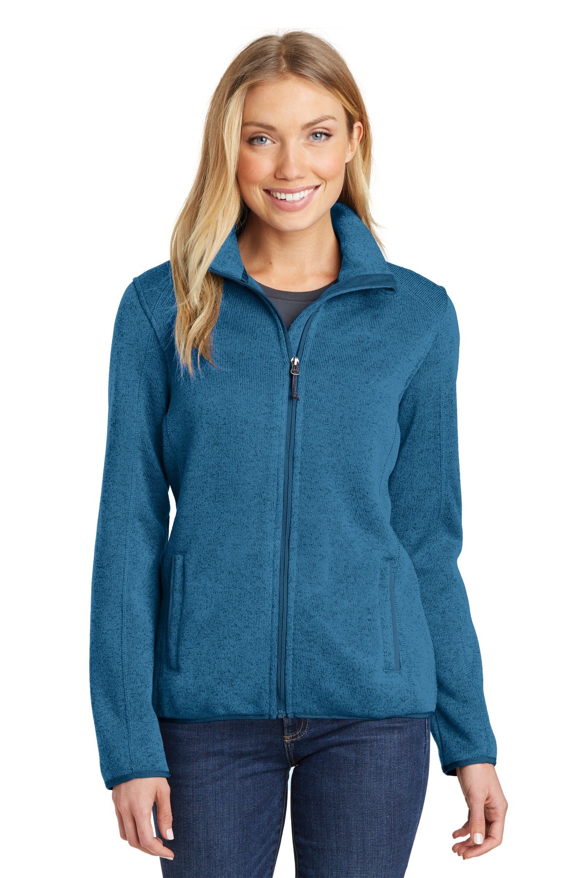 Port Authority ® Ladies Sweater Fleece Jacket. L232