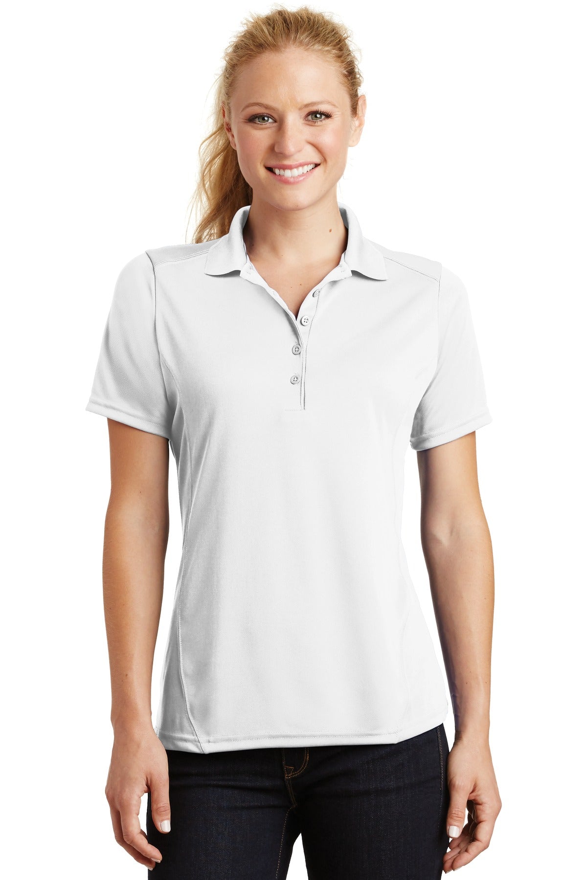 Sport-Tek ® Ladies Dry Zone ® Raglan Accent Polo. L475