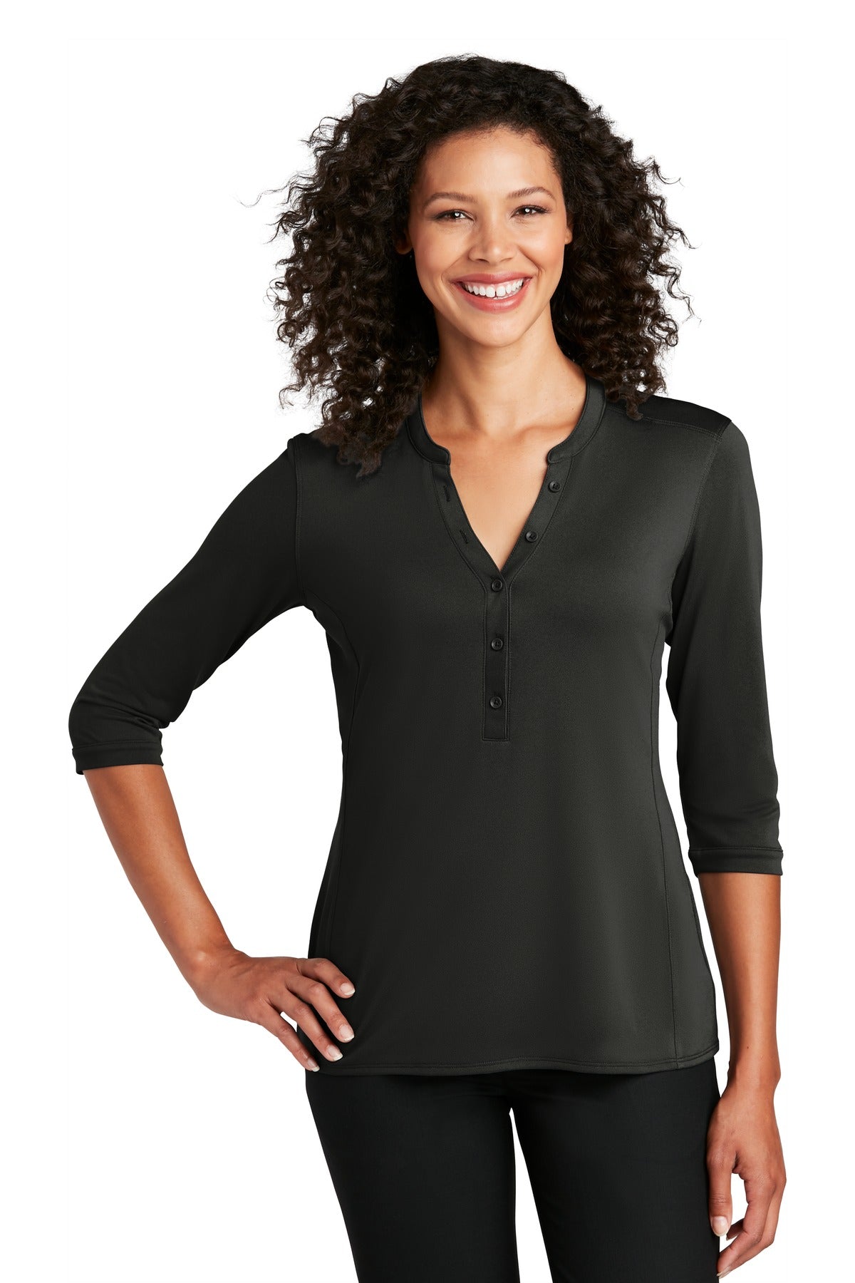 Port Authority ® Ladies UV Choice Pique Henley LK750