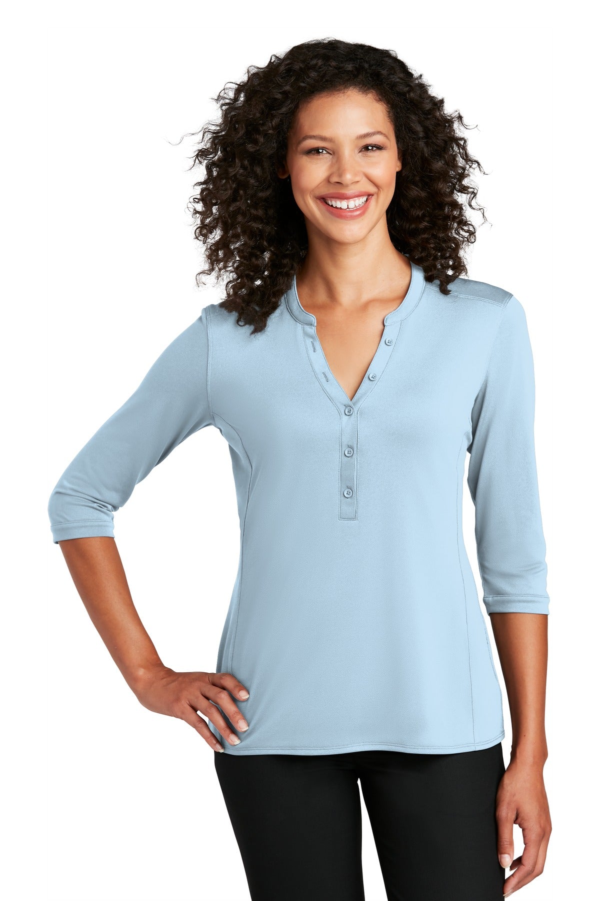 Port Authority ® Ladies UV Choice Pique Henley LK750