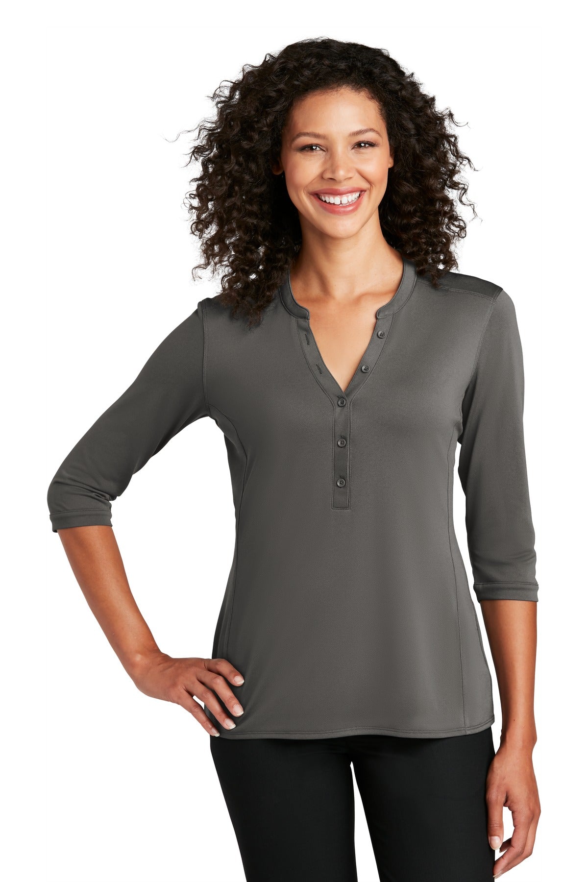 Port Authority ® Ladies UV Choice Pique Henley LK750