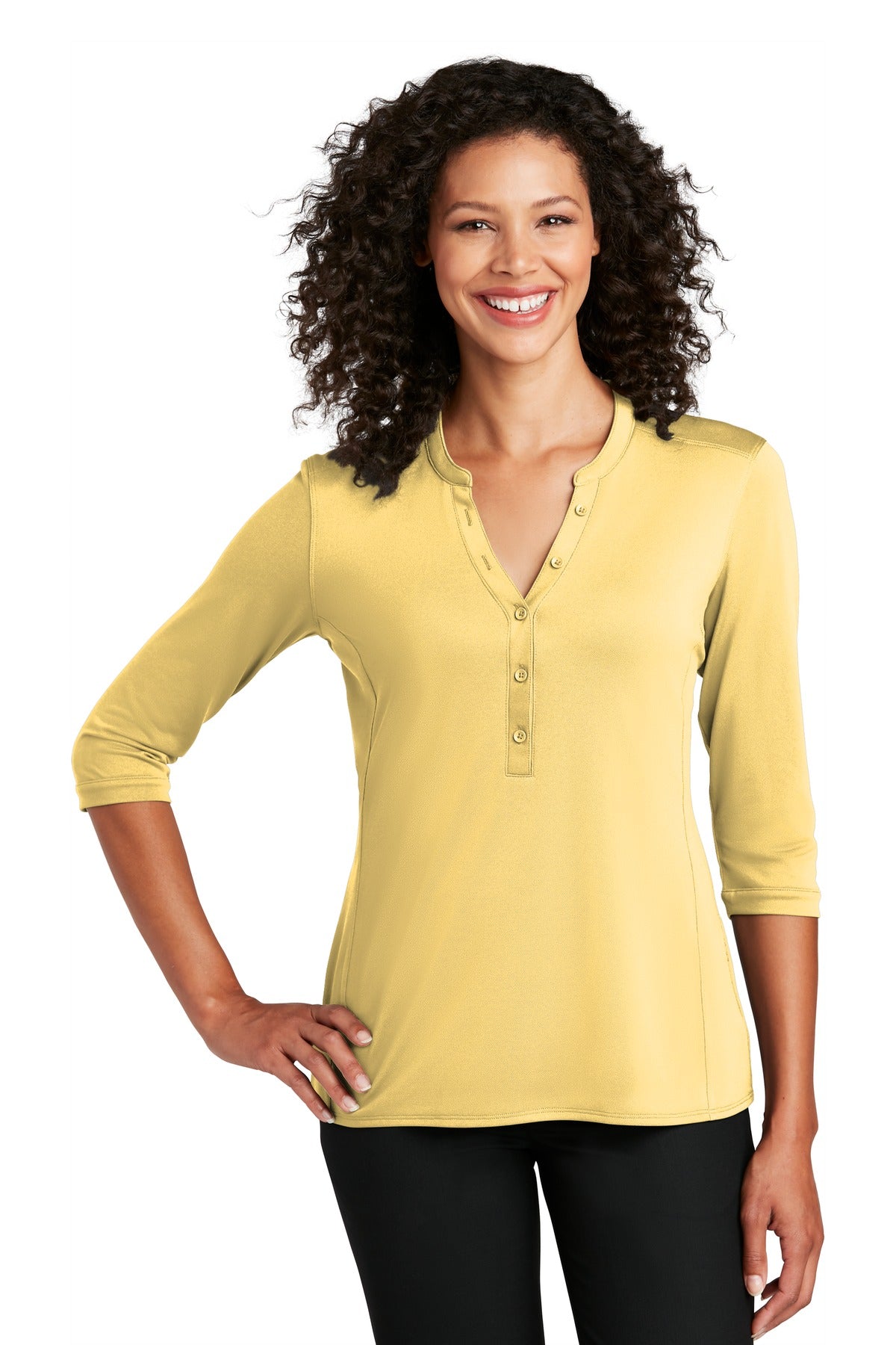 Port Authority ® Ladies UV Choice Pique Henley LK750