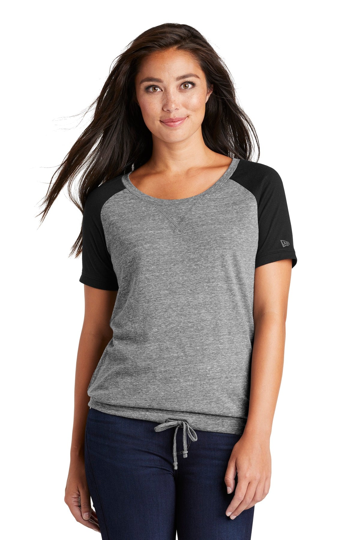 New Era ® Ladies Tri-Blend Performance Cinch Tee. LNEA133