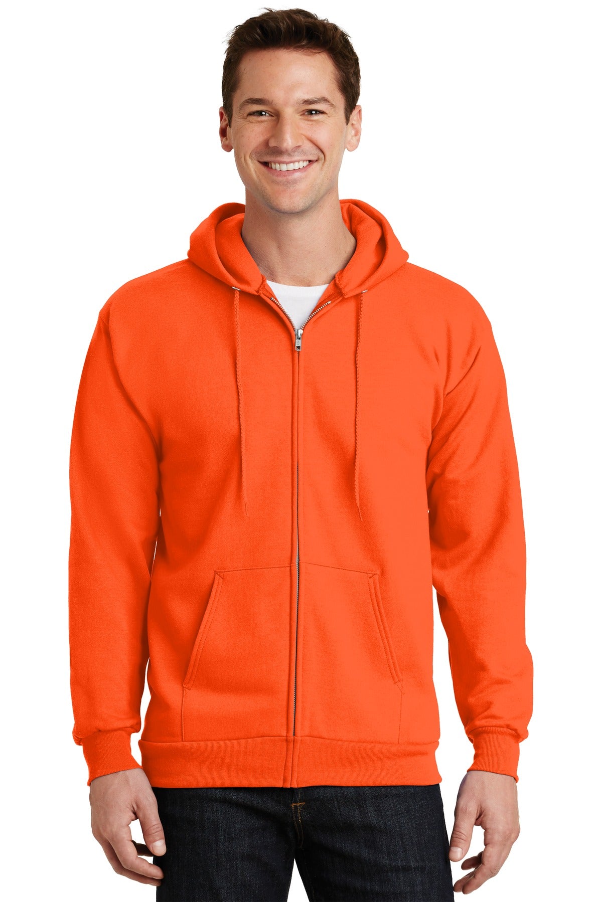 Port & Company® - Essential Fleece Full-Zip Hooded Sweatshirt. PC90ZH