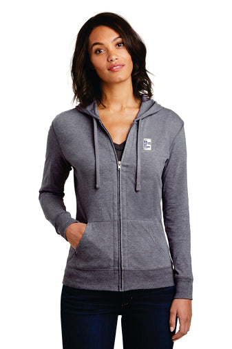 ESP - DT2100 Women's Fitted Jersey Full Zip Hoodie