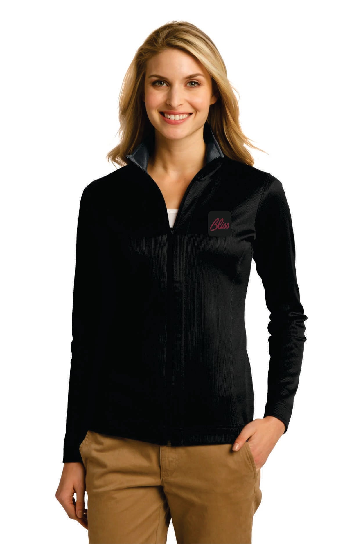PA ® Ladies Vertical Texture Full-Zip Jacket. L805
