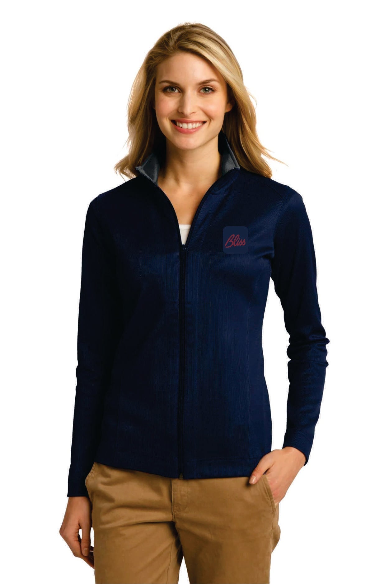 PA ® Ladies Vertical Texture Full-Zip Jacket. L805