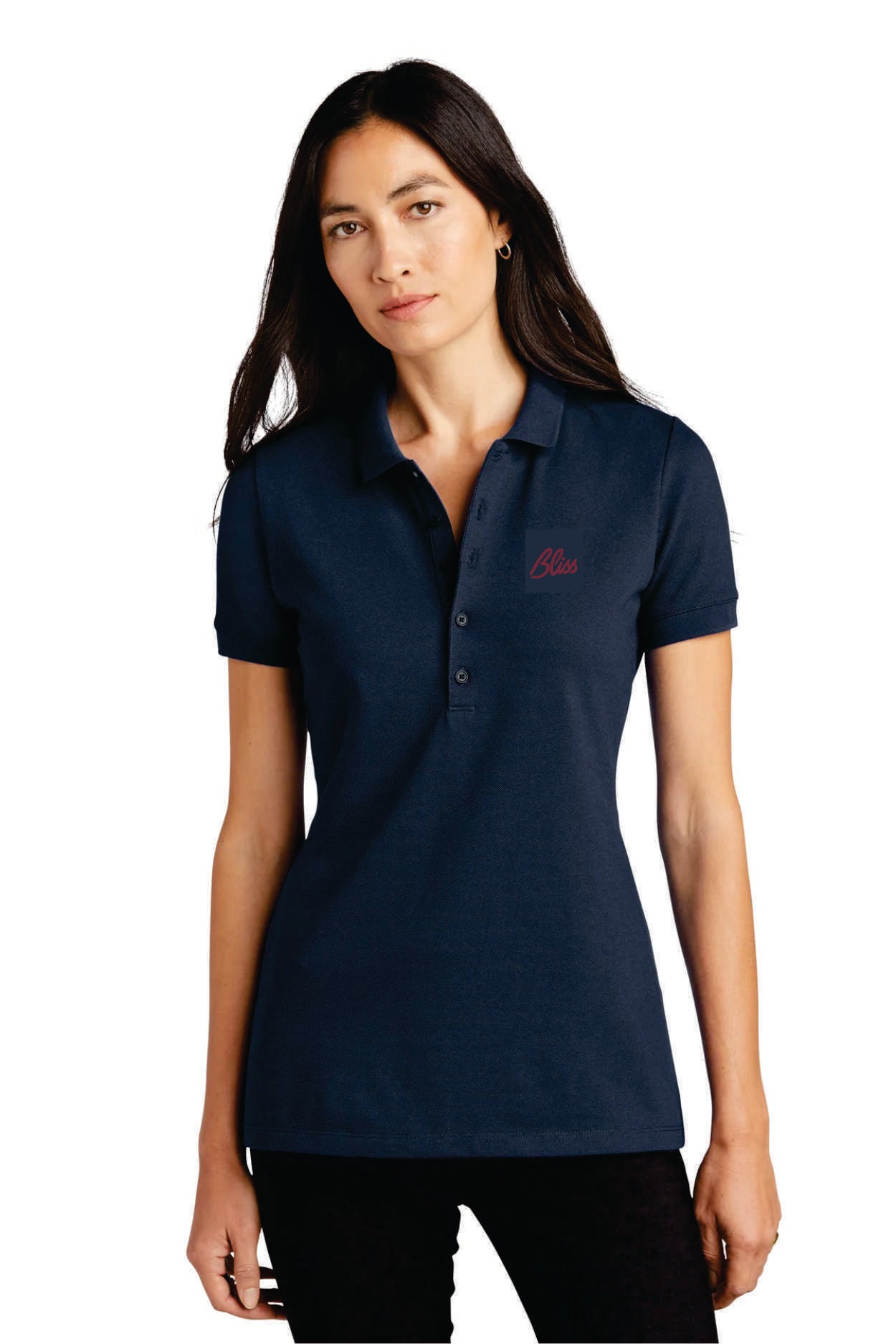 MERCER+METTLE Women's Stretch Heavyweight Pique Polo MM1001
