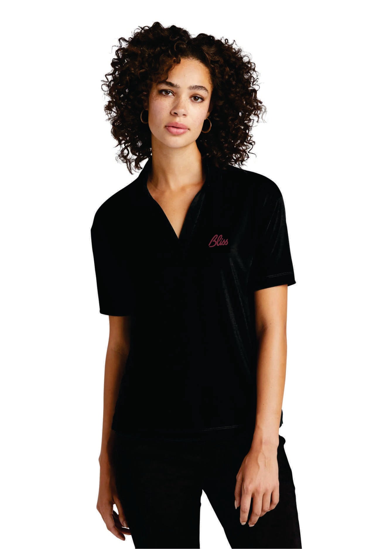 MERCER+METTLE Women's Stretch Jersey Polo MM1015_Bliss
