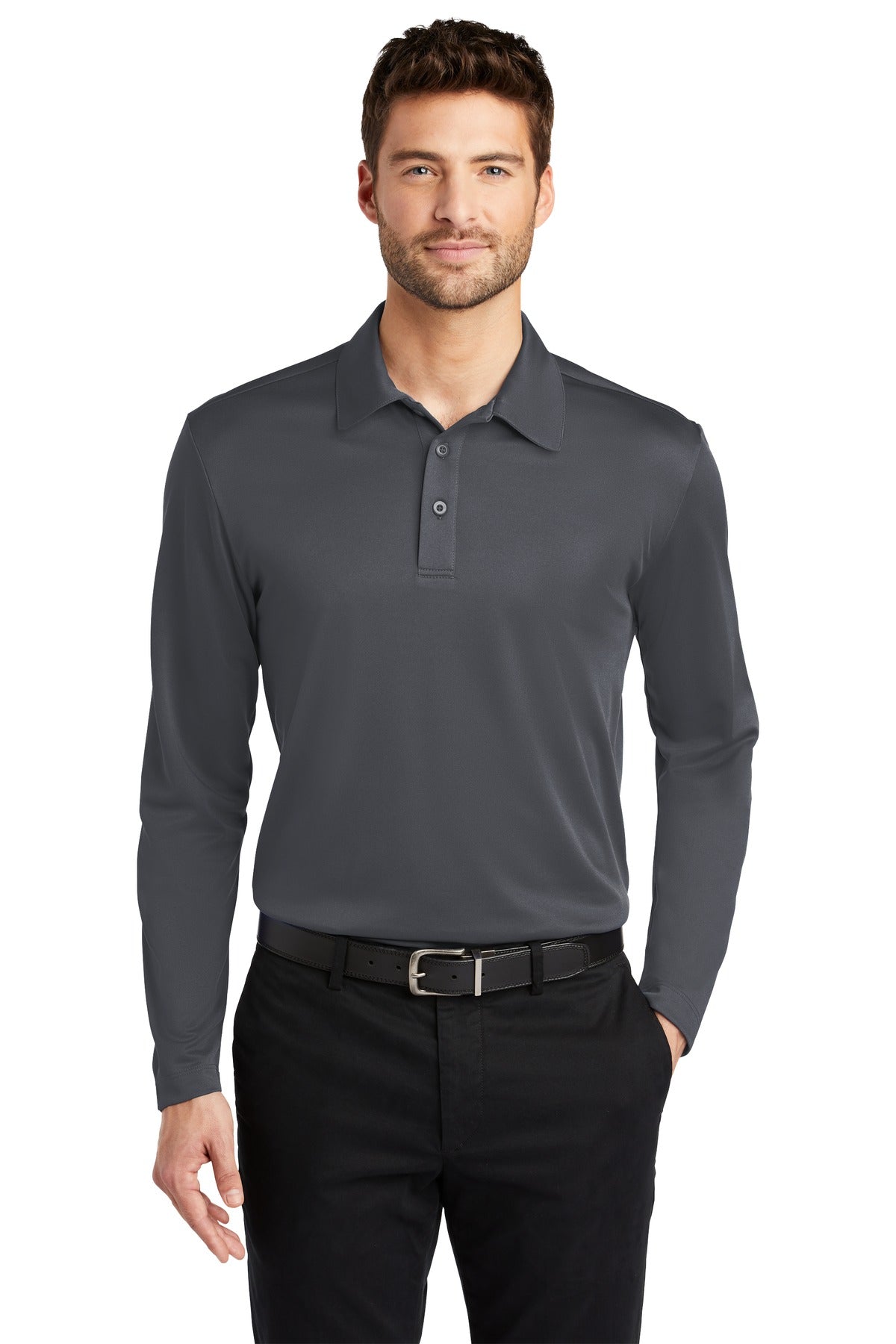 Port Authority® Silk Touch„¢ Performance Long Sleeve Polo. K540LS