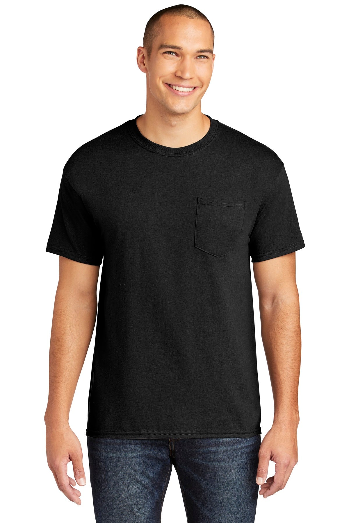 Gildan® Heavy Cotton , 100% Cotton Pocket T-Shirt. 5300