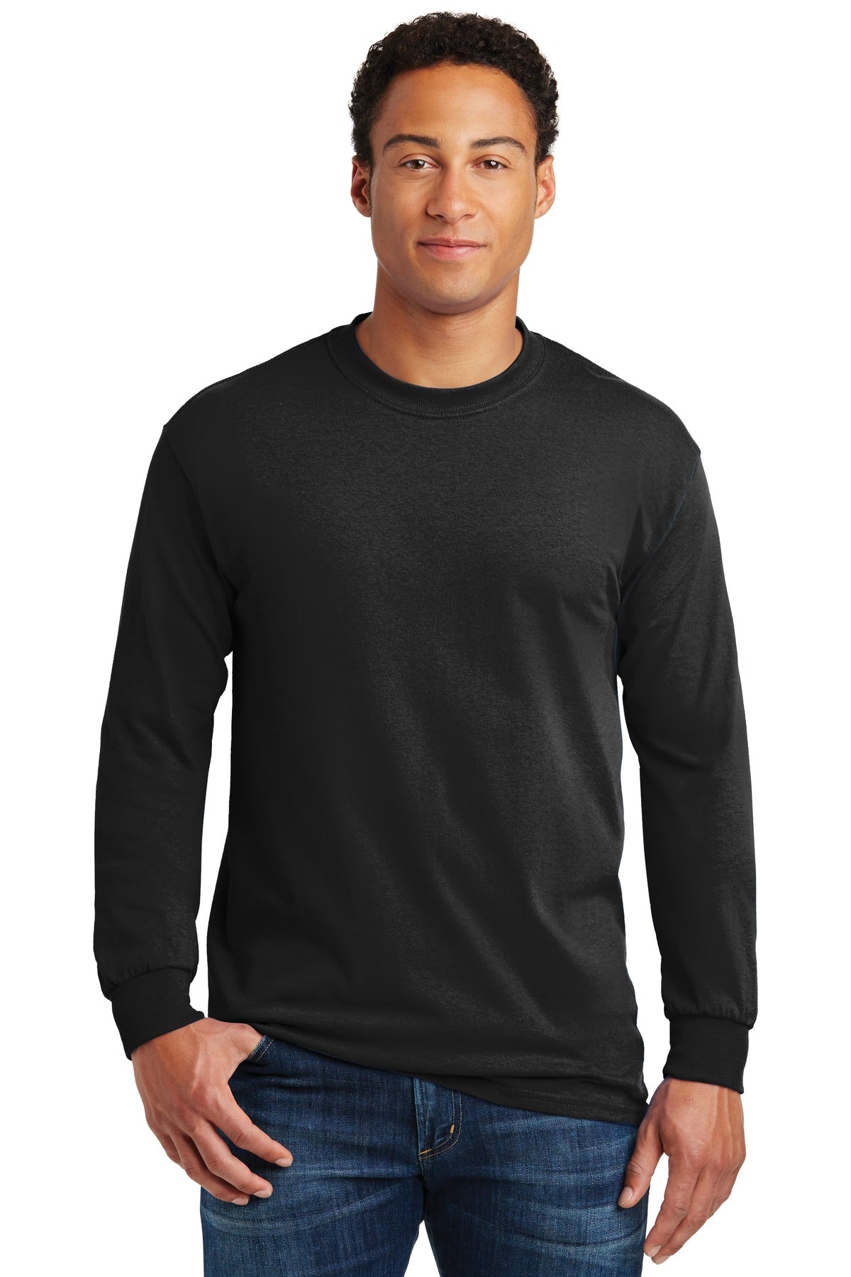 Gildan®  Heavy Cotton, 100% Cotton Long Sleeve T-Shirt.  5400