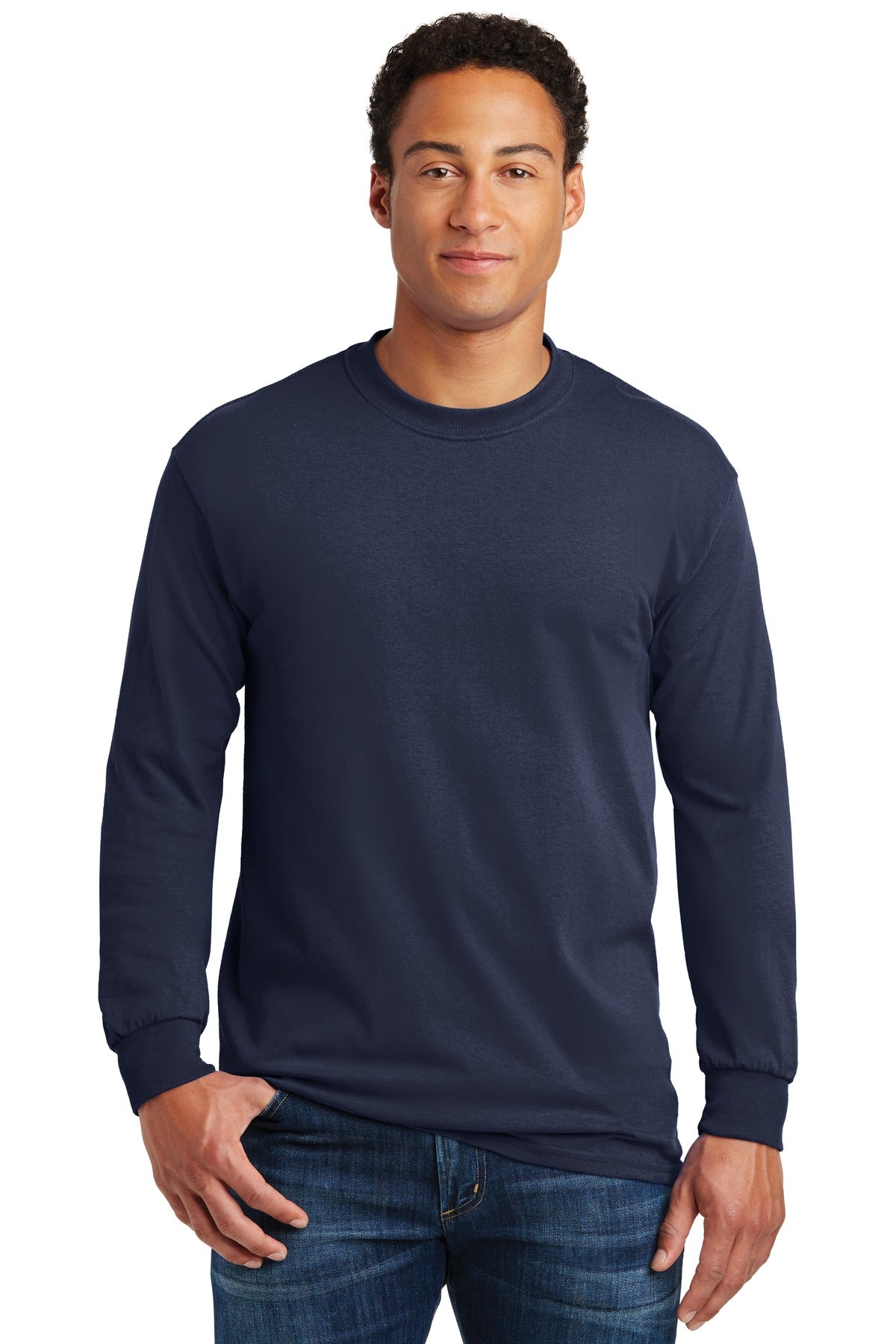 Gildan®  Heavy Cotton, 100% Cotton Long Sleeve T-Shirt.  5400