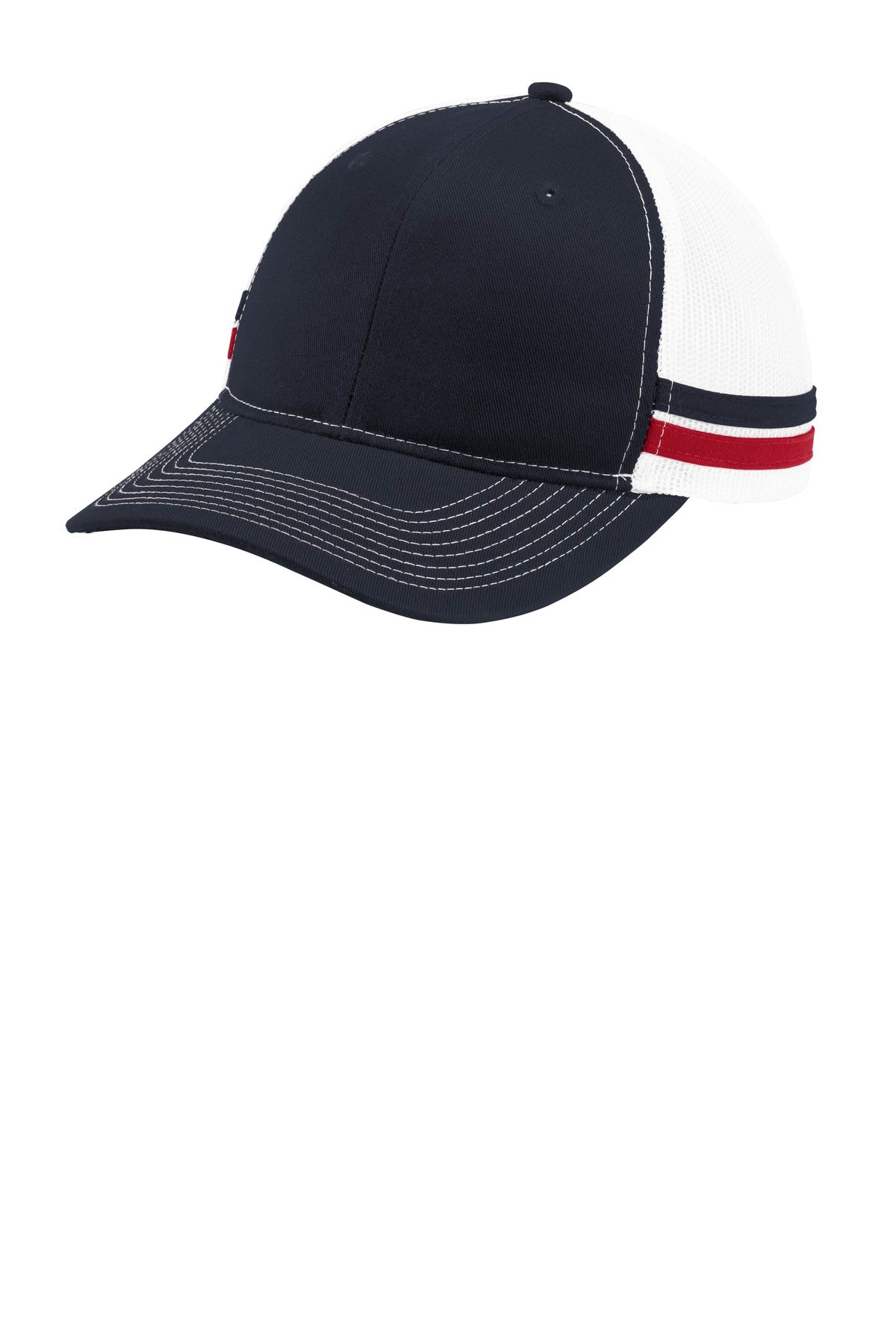 PA ® Two-Stripe Snapback Trucker Cap. C113