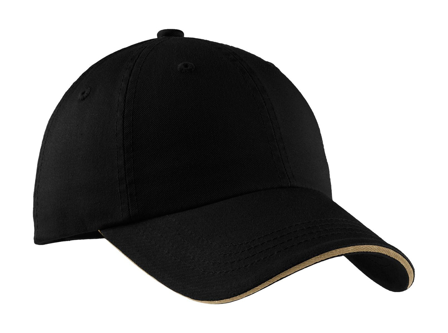 PA ® Sandwich Bill Cap with Striped Closure.  C830
