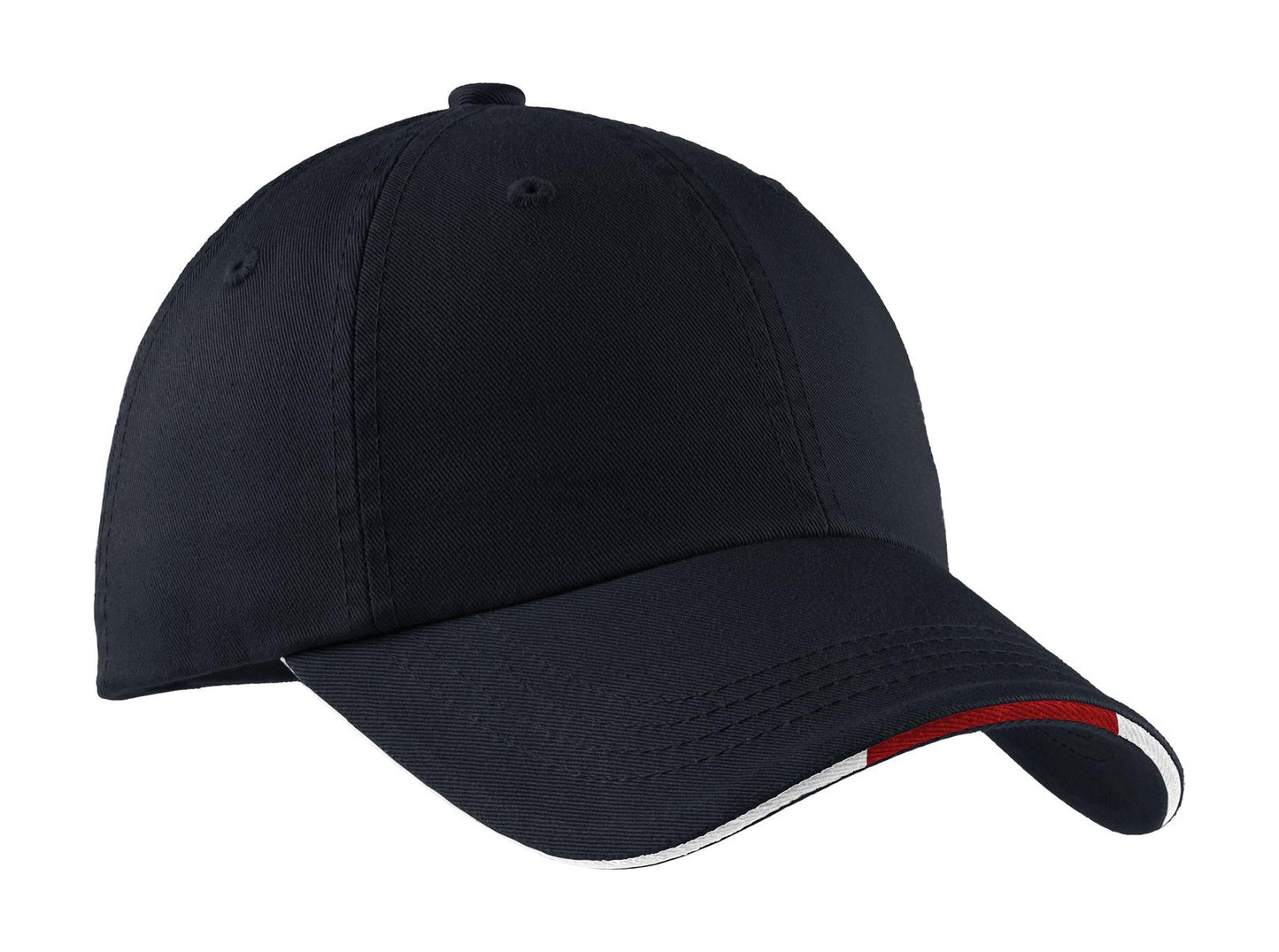 PA ® Sandwich Bill Cap with Striped Closure.  C830