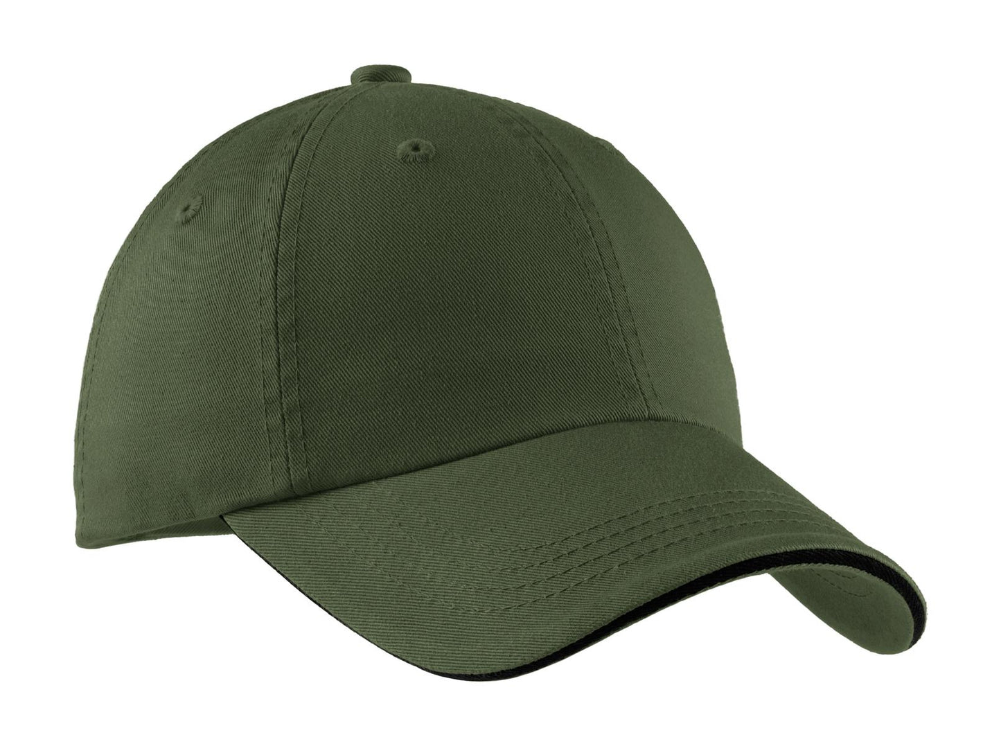 PA ® Sandwich Bill Cap with Striped Closure.  C830