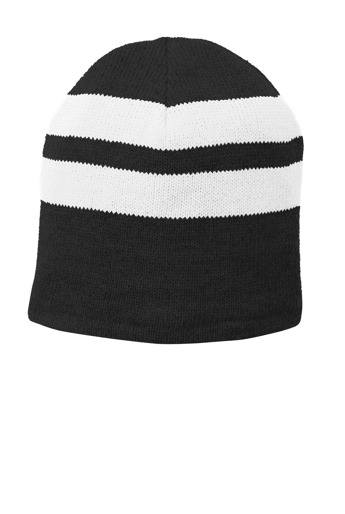 Port & Company ® Fleece-Lined Striped Beanie Cap. C922
