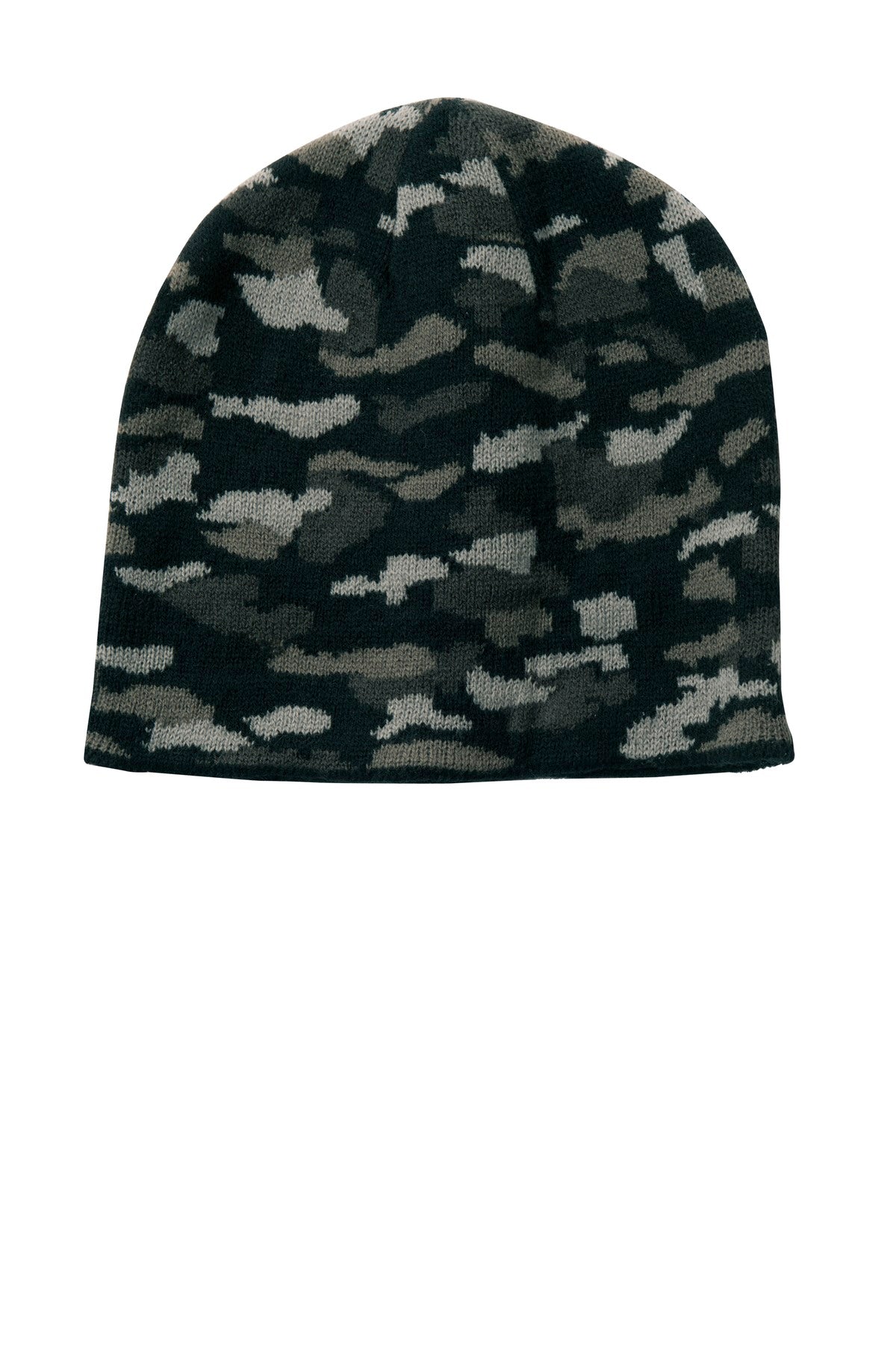 Port & Company ®Camo Beanie Cap.  CP91C