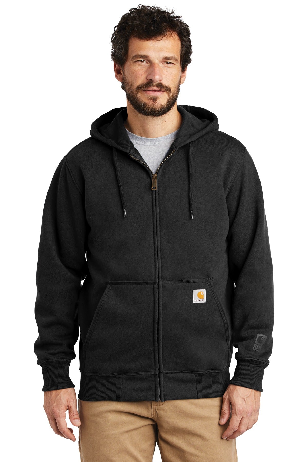 Carhartt® Rain Defender® Paxton Heavyweight Hooded Zip-Front Sweatshirt. CT100614