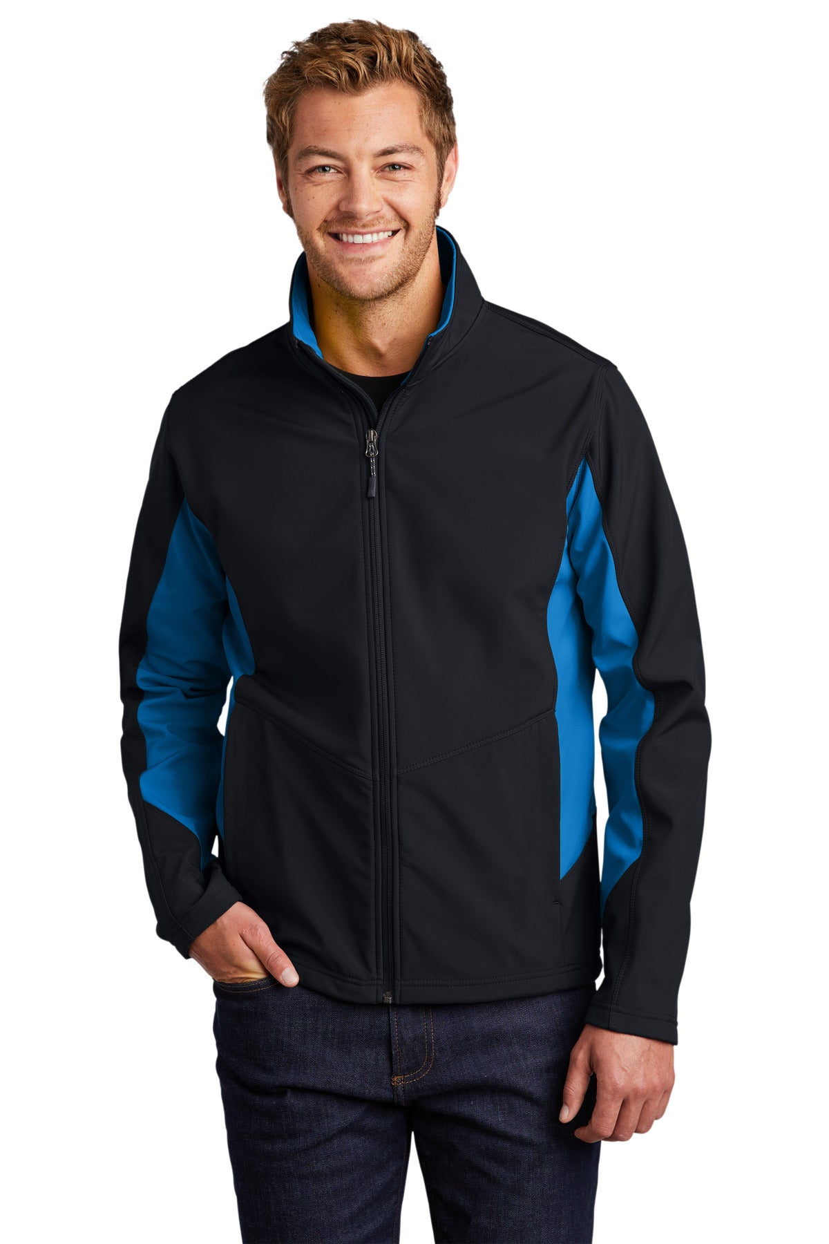 PA ® Core Colorblock Soft Shell Jacket. J318