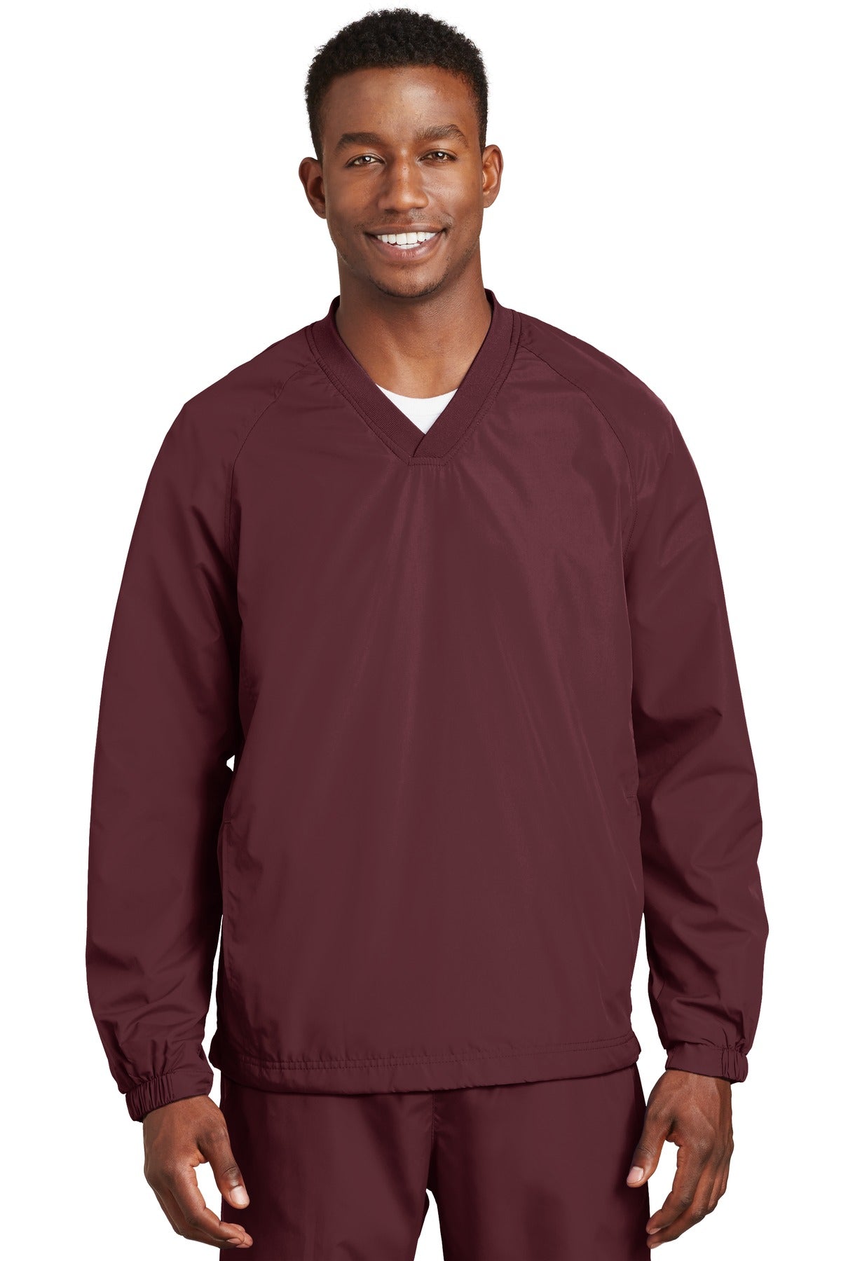 Sport-Tek ® V-Neck Raglan Wind Shirt. JST72