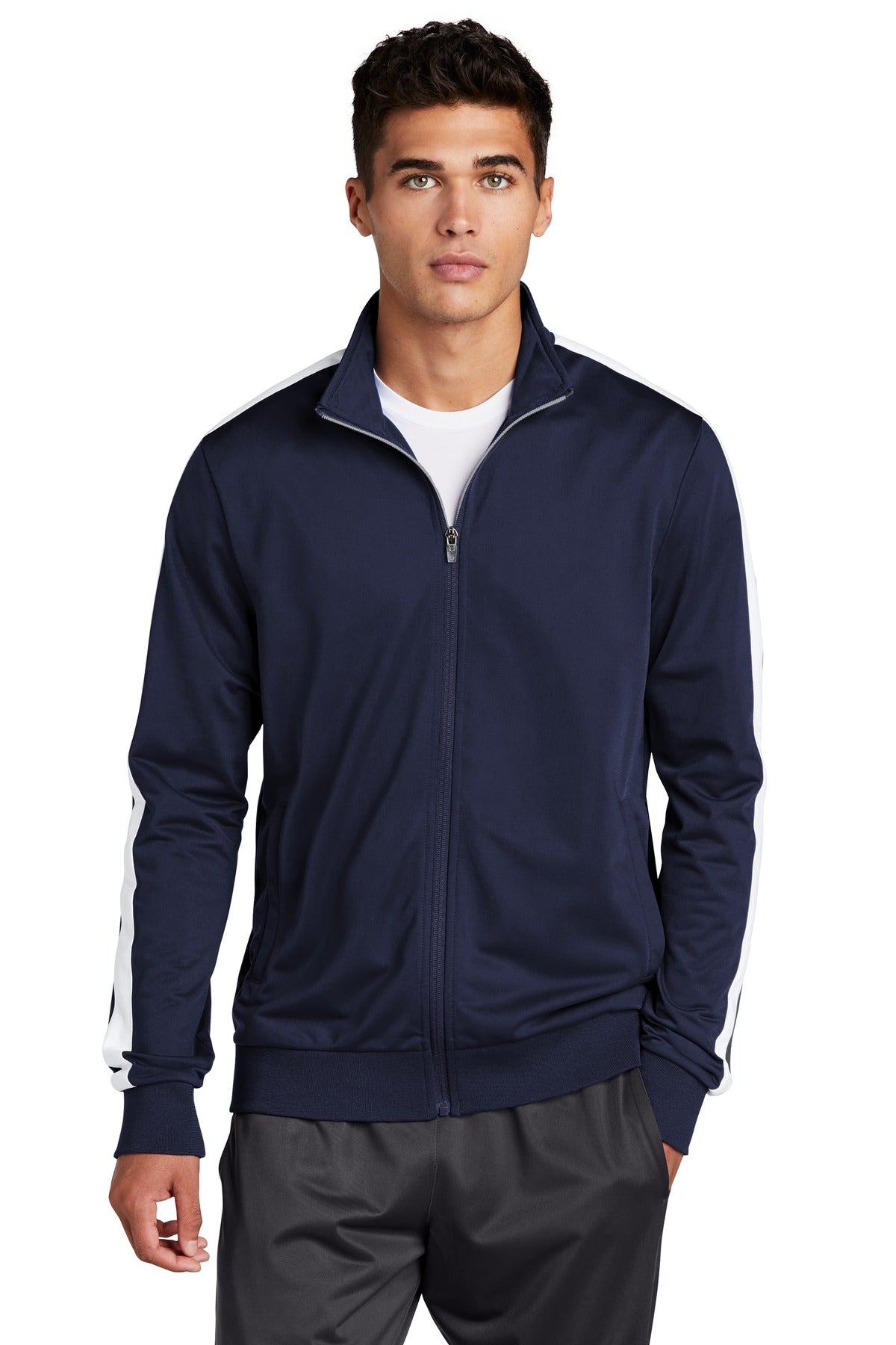 Sport-Tek  ® Tricot Track Jacket. JST94