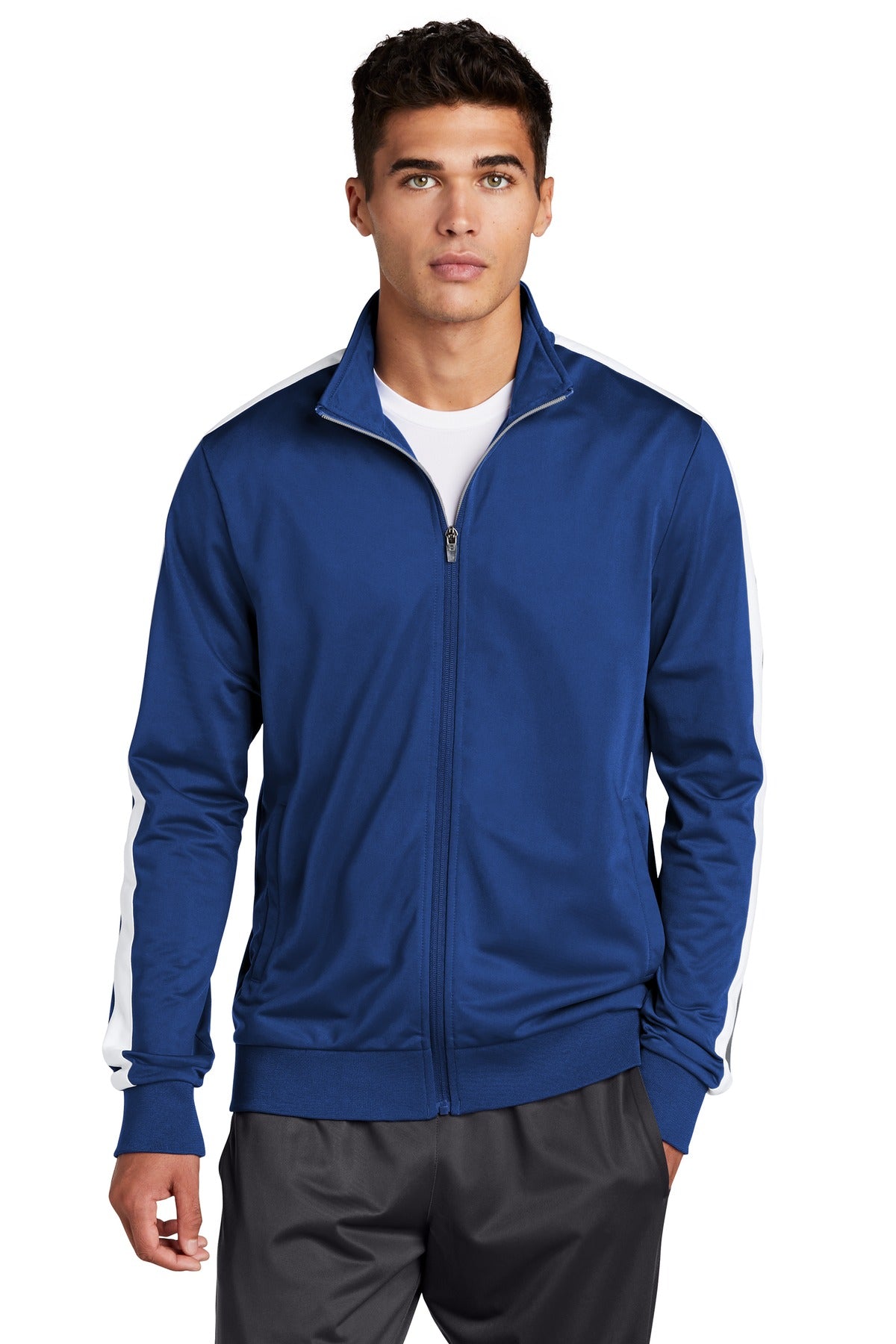 Sport-Tek  ® Tricot Track Jacket. JST94