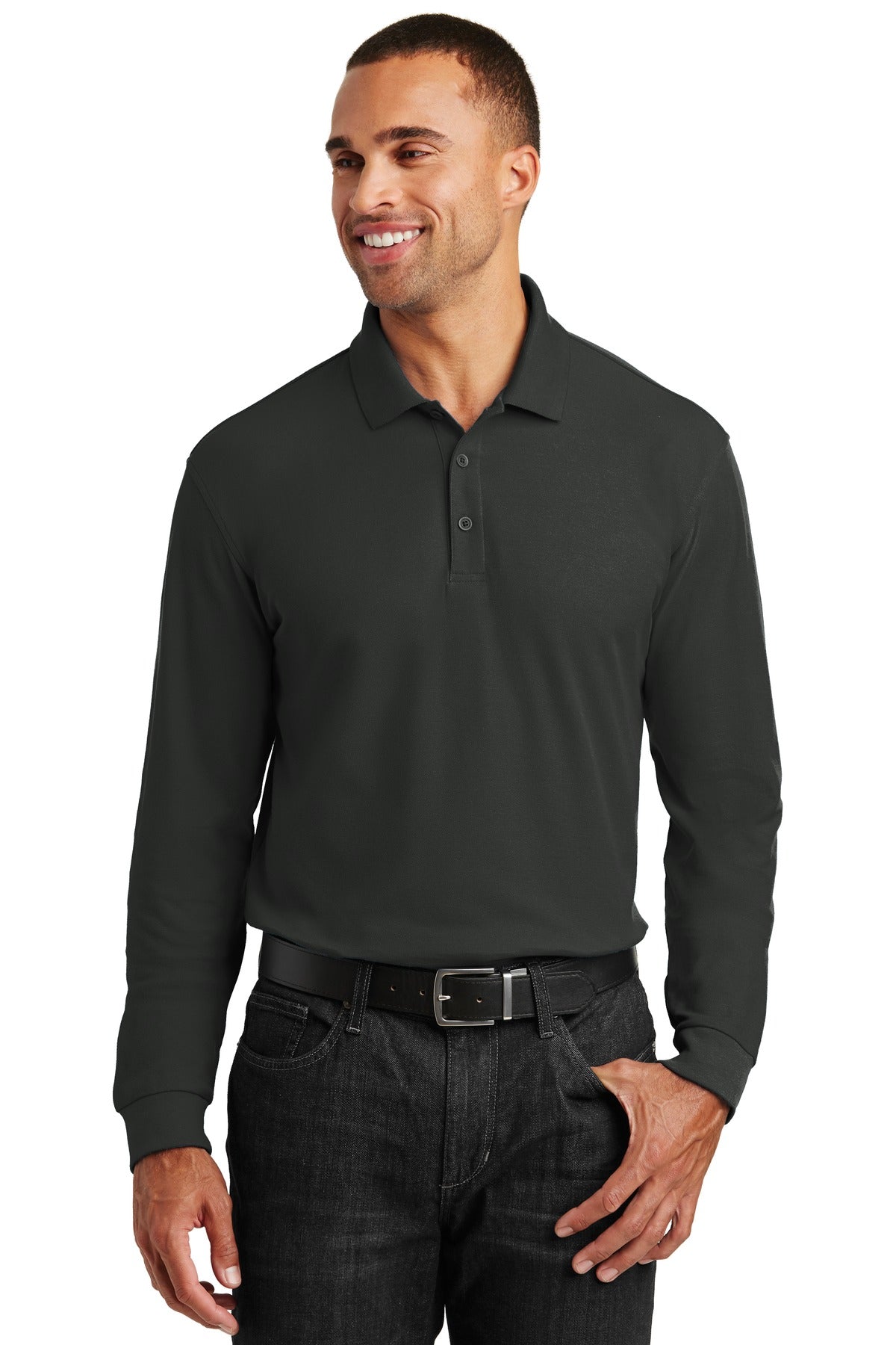 PA ® Long Sleeve Core Classic Pique Polo. K100LS