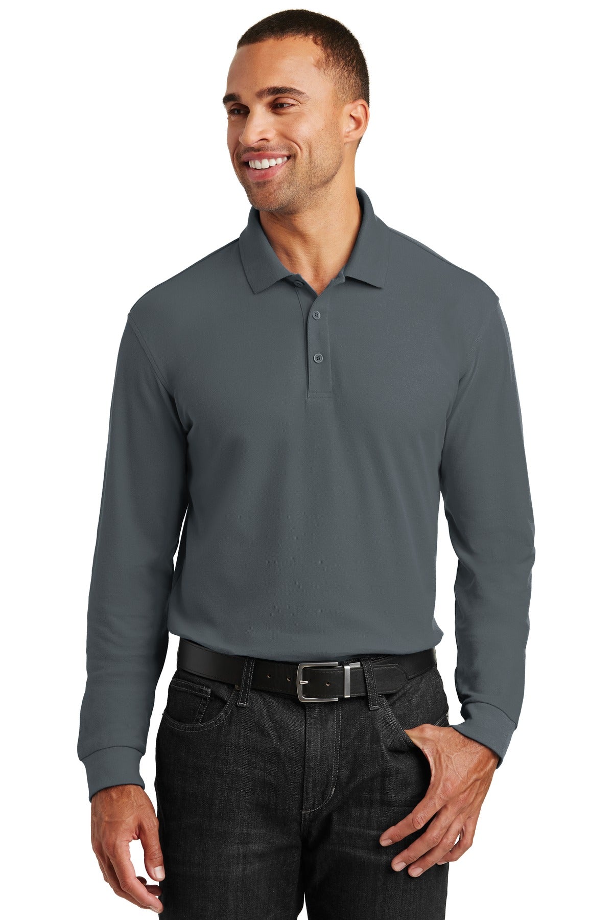 PA ® Long Sleeve Core Classic Pique Polo. K100LS