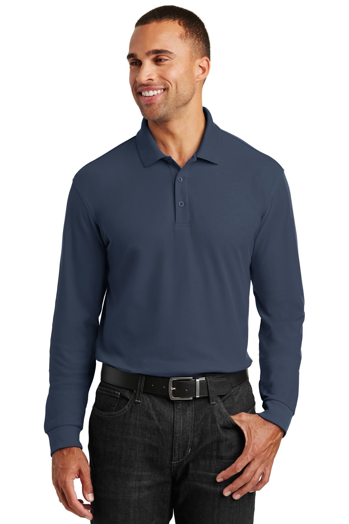 PA ® Long Sleeve Core Classic Pique Polo. K100LS