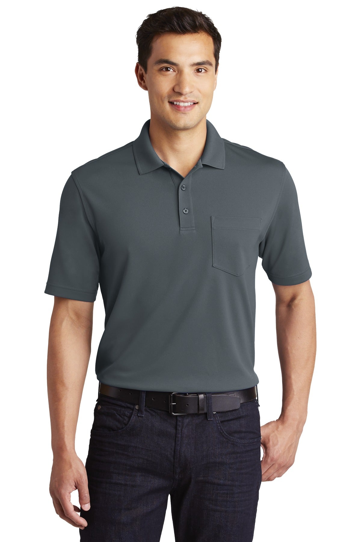 PA ® Dry Zone ® UV Micro-Mesh Pocket Polo. K110P