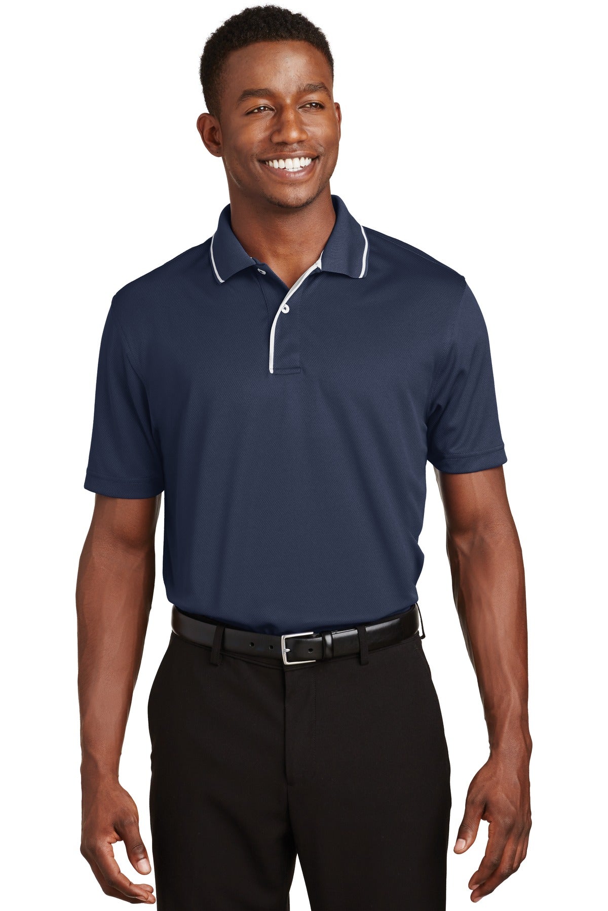 Sport-Tek ® Dri-Mesh ® Polo with Tipped Collar and Piping.  K467