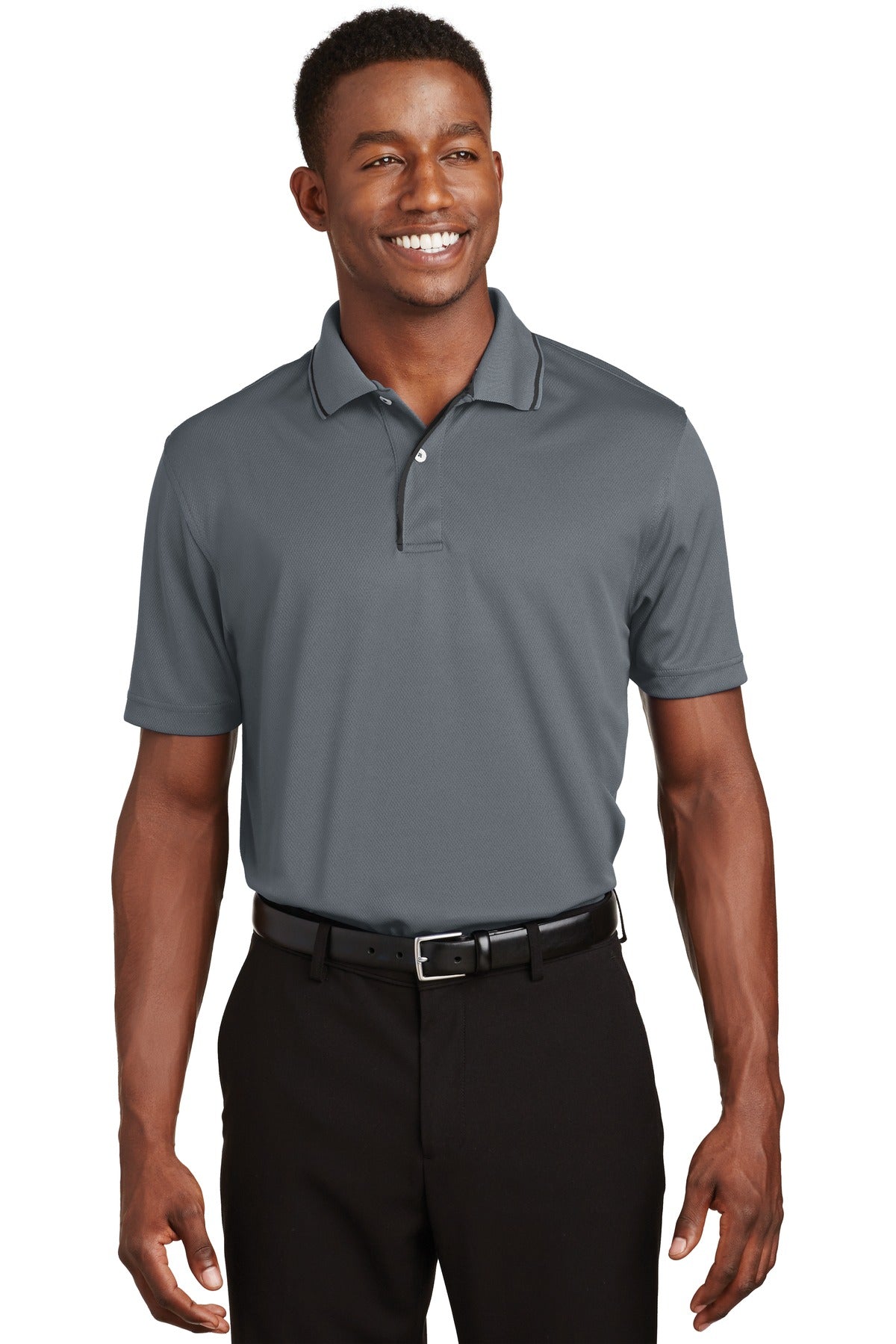 Sport-Tek ® Dri-Mesh ® Polo with Tipped Collar and Piping.  K467