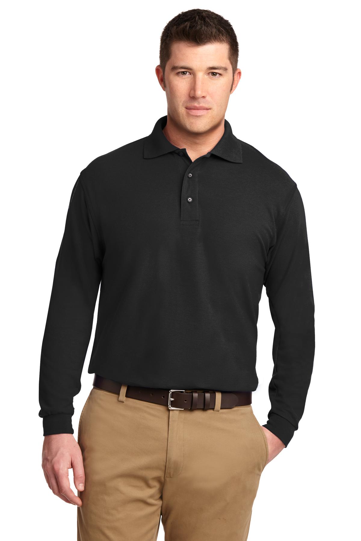 PA ® Silk Touch „¢ Long Sleeve Polo.  K500LS