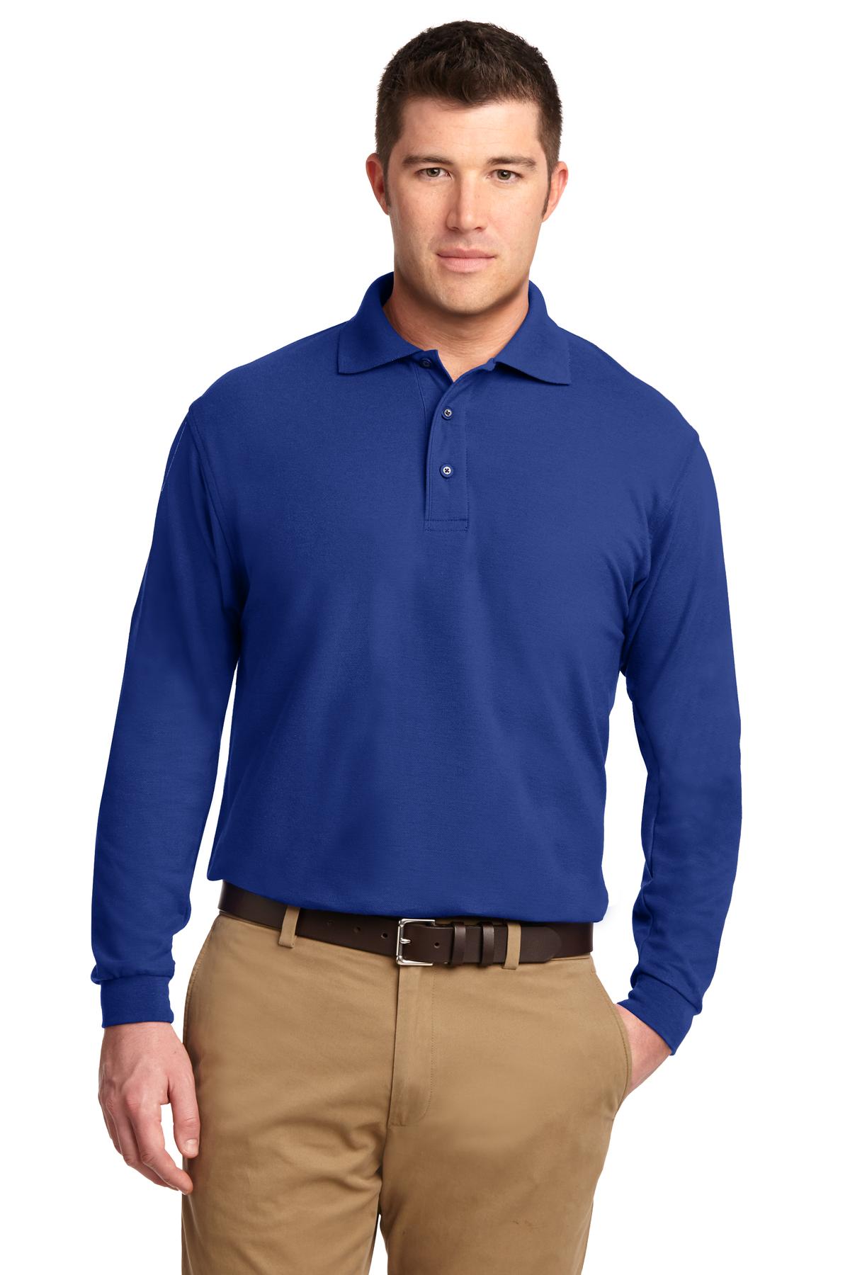 PA ® Silk Touch „¢ Long Sleeve Polo.  K500LS