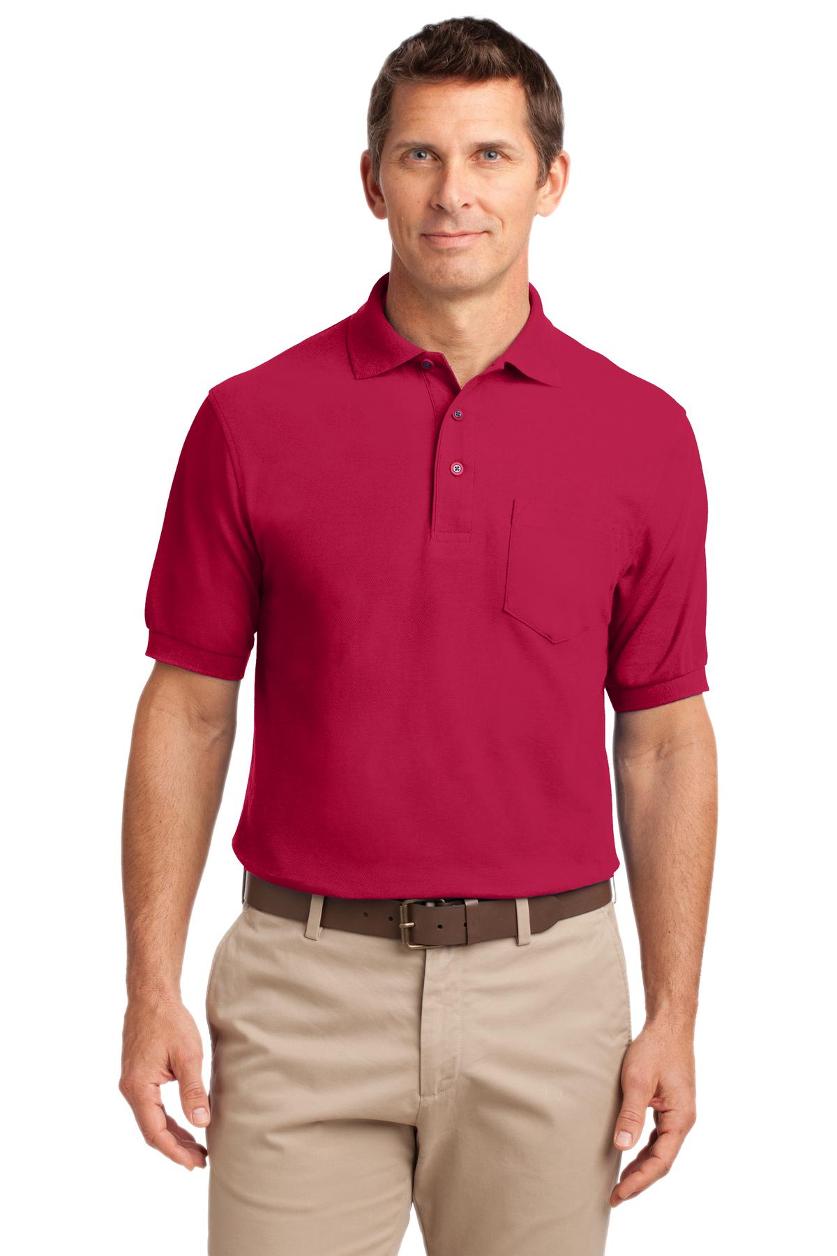 PA ® Silk Touch „¢ Polo with Pocket.  K500P