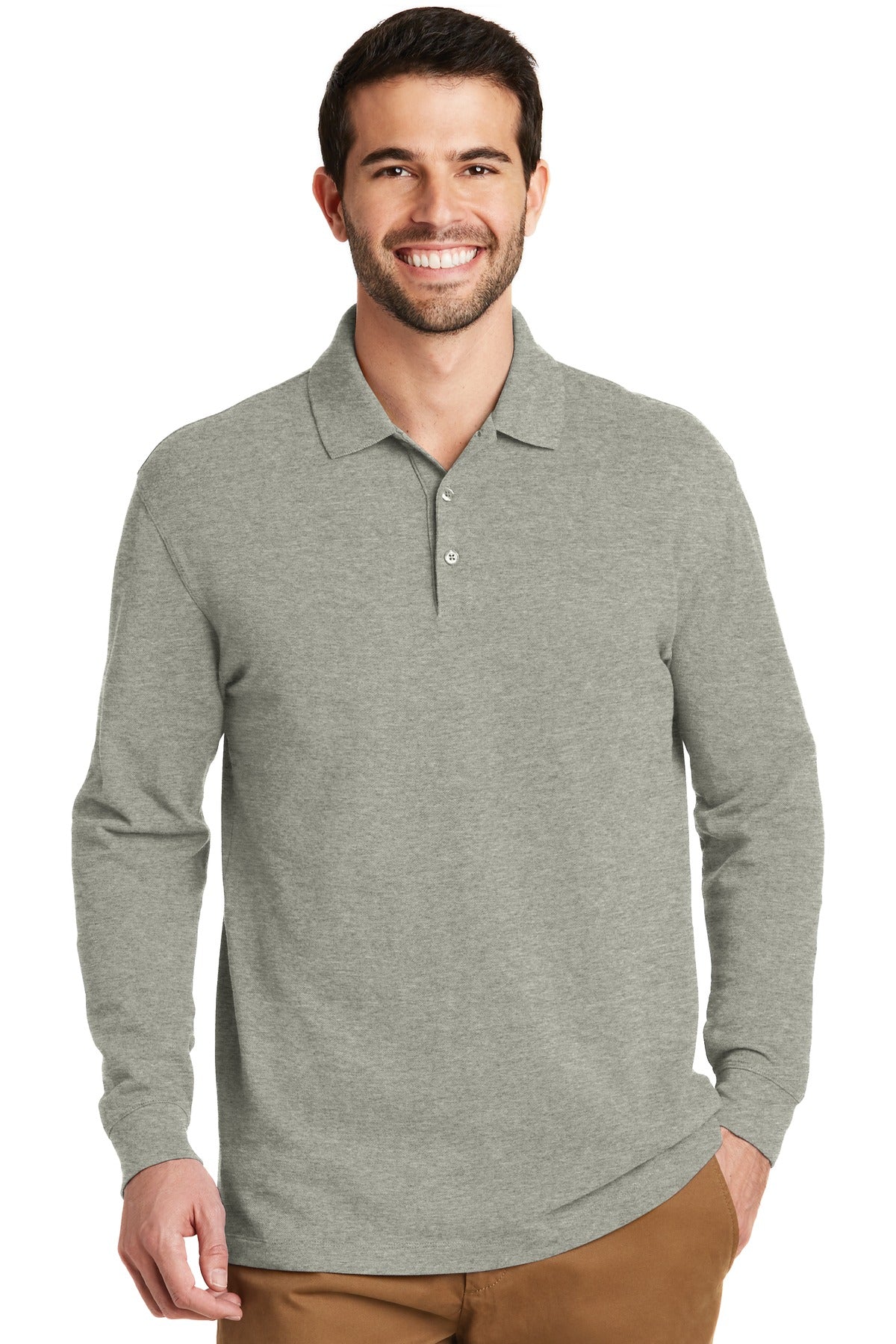 Port Authority ® EZCotton ® Long Sleeve Polo. K8000LS