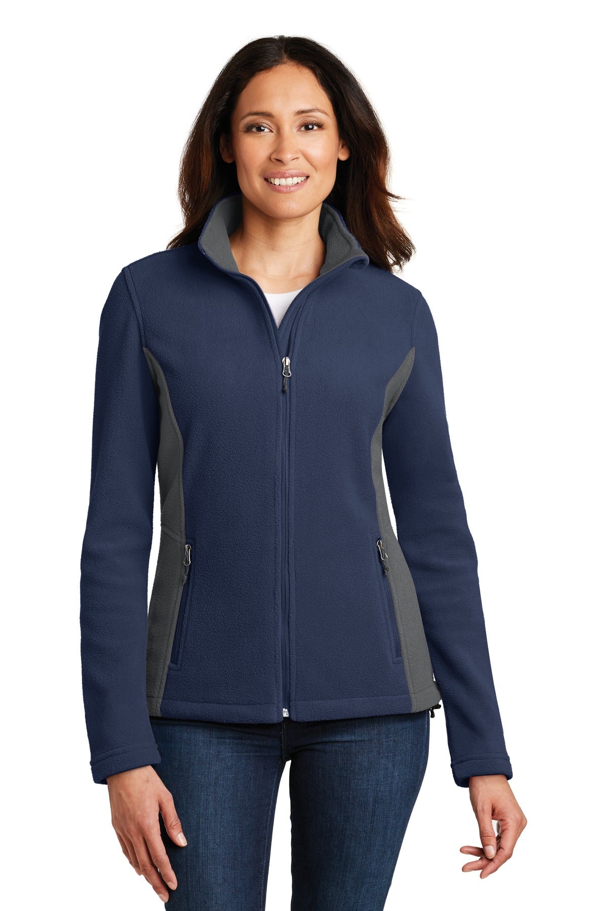 Port Authority ® Ladies Colorblock Value Fleece Jacket. L216