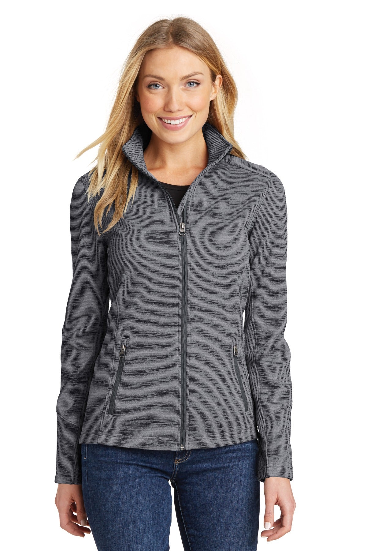 Port Authority ® Ladies Digi Stripe Fleece Jacket. L231